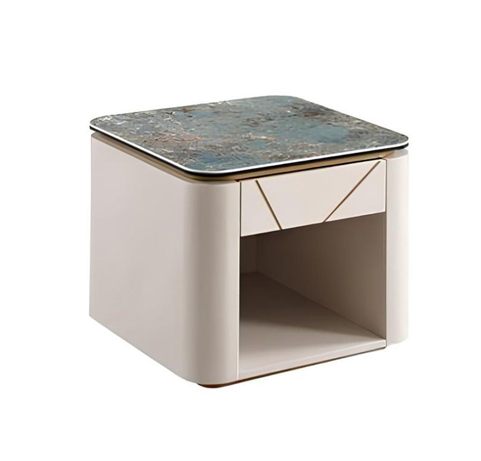 Xlmoebel Nachttisch Metall Konsole in Silber mit elegantem Design für das Schlafzimmer (1-St., Nachttisch), Hergestellt in Europa
