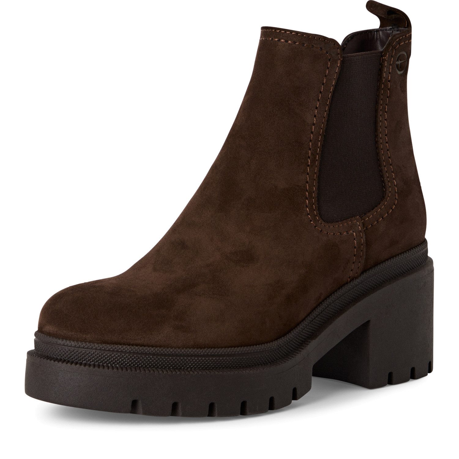 Tamaris Chelseaboots Blockabsatz, Plateau, Stiefelette zum Schlupfen