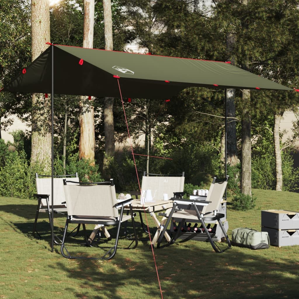 vidaXL Kuppelzelt 306 x 306 cm Tarp Olivgrün 306x306 cm Wasserdicht