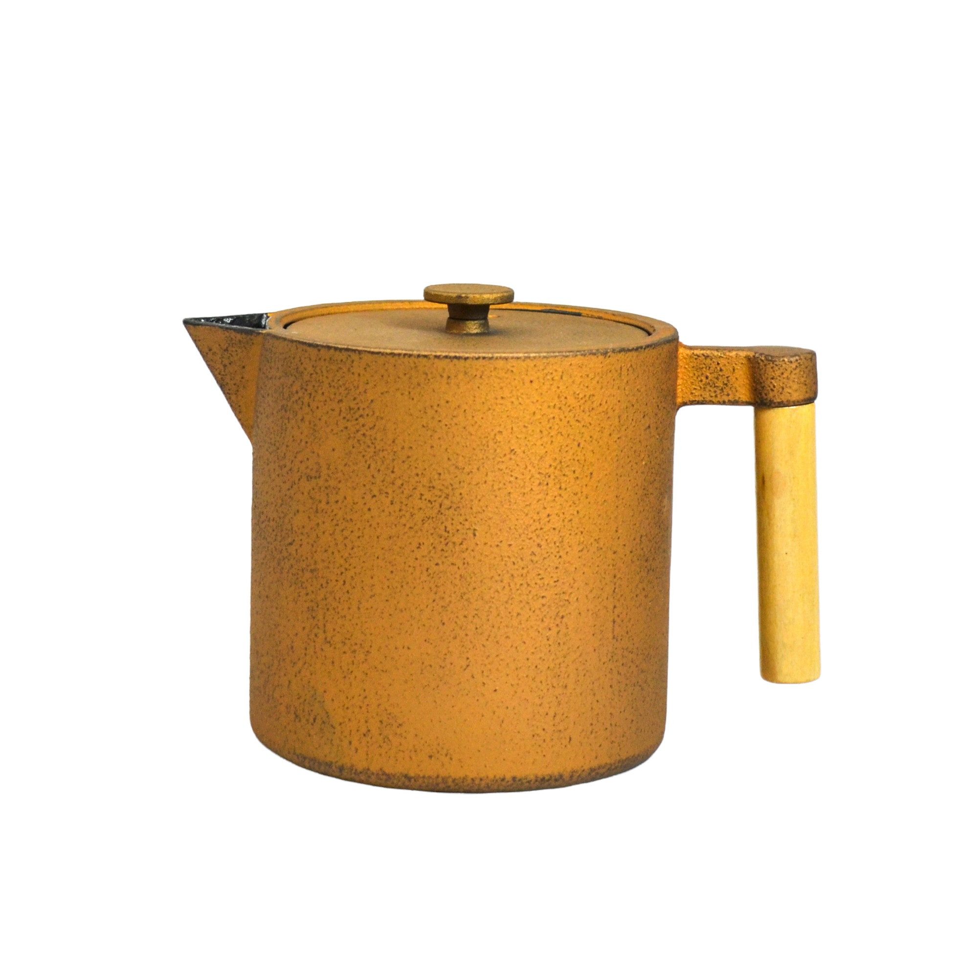 JA-UNENDLICH Teekanne Chiisana, 0.9 l, aus Gusseisen handgefertigt im Sandgussverfahren, innen emailliert