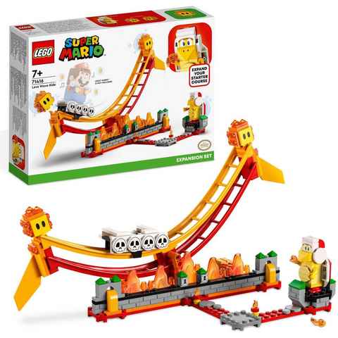 LEGO® Konstruktionsspielsteine Lavawelle-Fahrgeschäft – Erweiterungsset (71416), LEGO® Super Mario, (218 St), Made in Europe