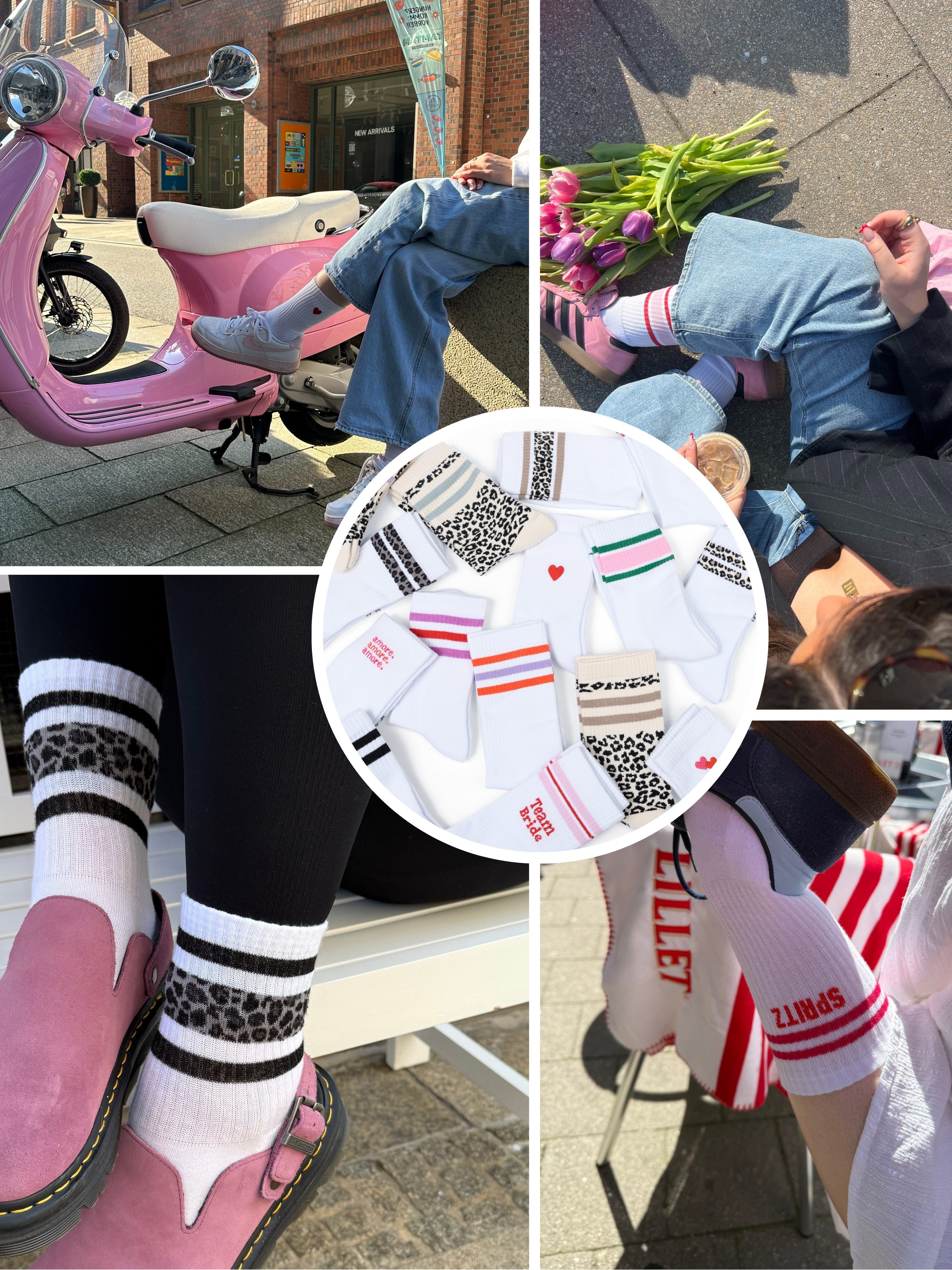 Studio Nolis Tennissocken All Leo Socken Crew Socks Baumwolle (Set, 3 Paar)