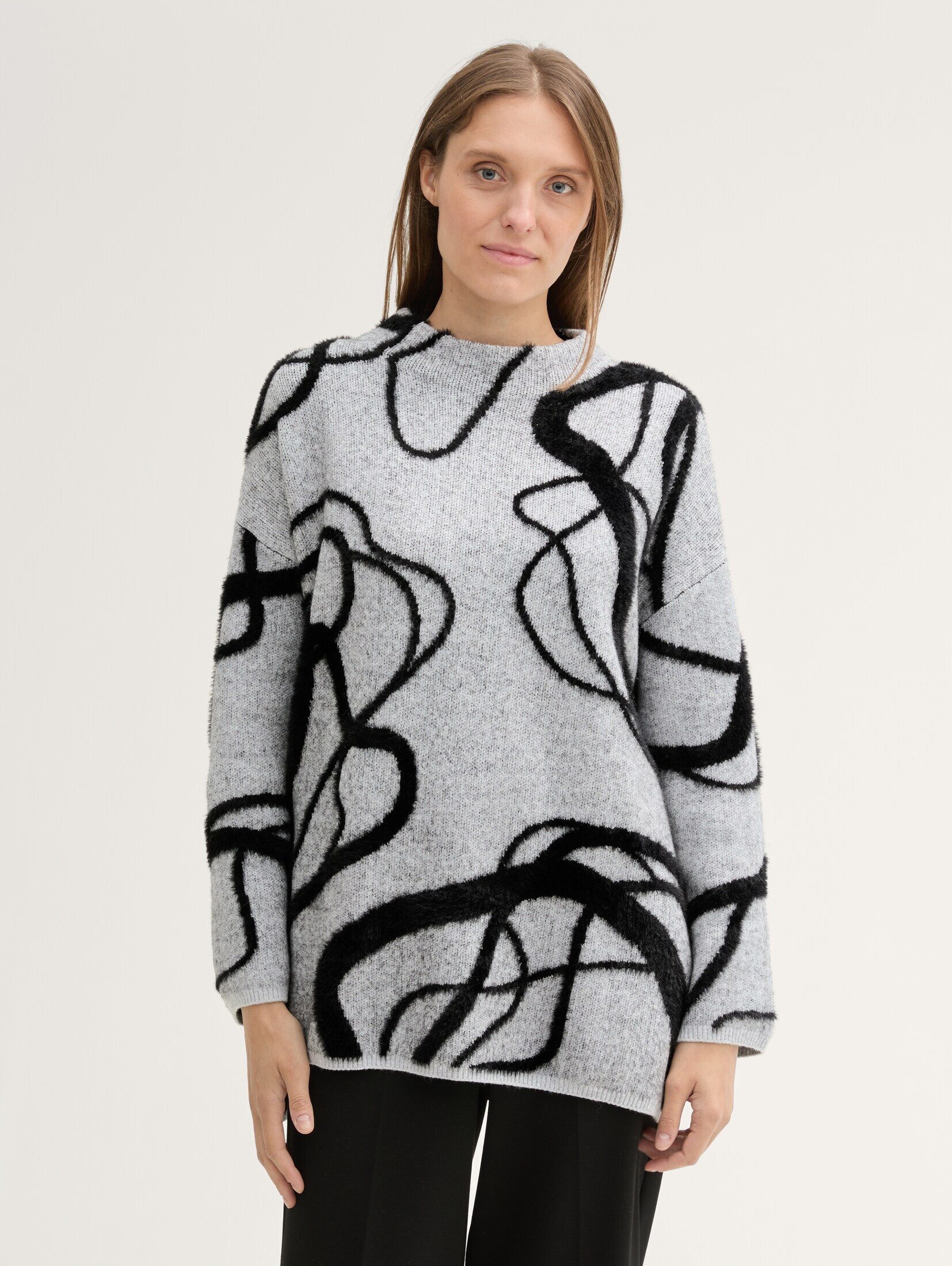 Strickpullover Gemusterter Strickpullover