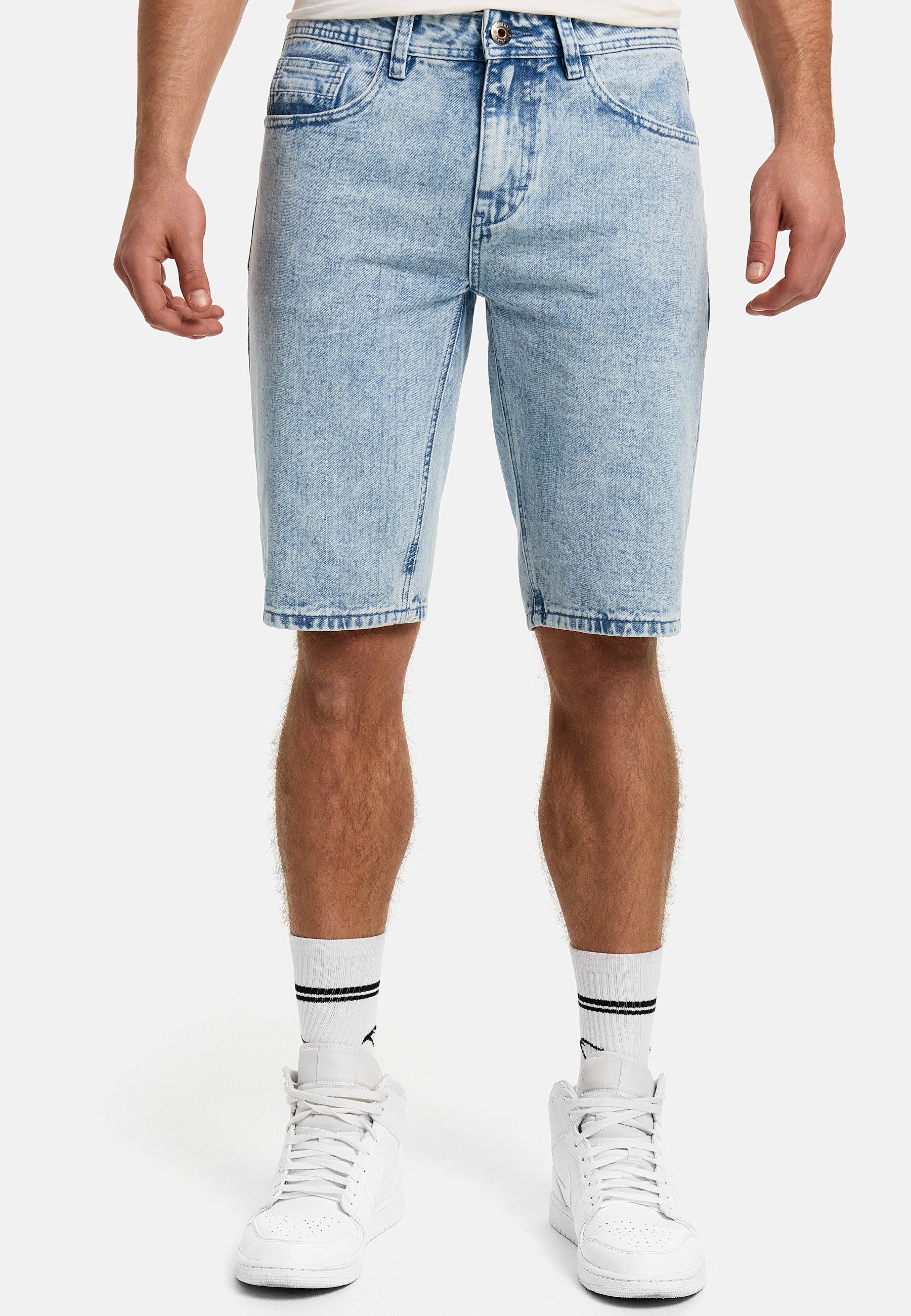 INDICODE Jeansshorts Herren INTempol Jeans Shorts Herrenshorts Klassische Denim-Jeansshorts mit modernem Waschungseffekt