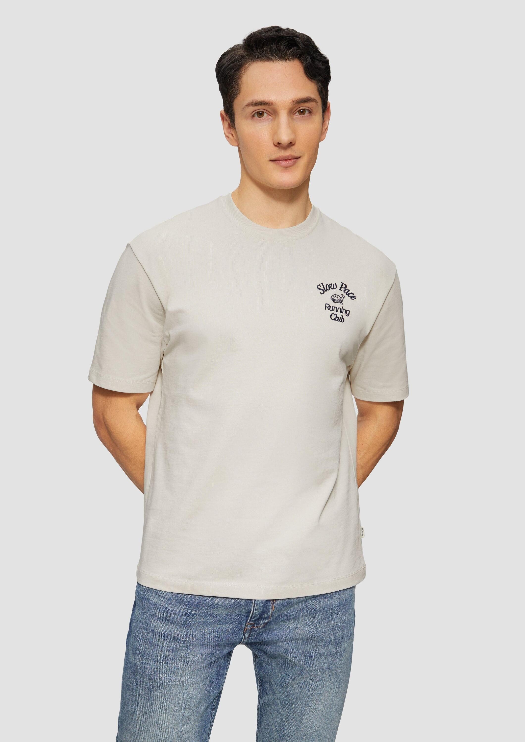 s.Oliver Kurzarmshirt T-Shirt T-Shirt im Relaxed Fit aus Heavy Jersey