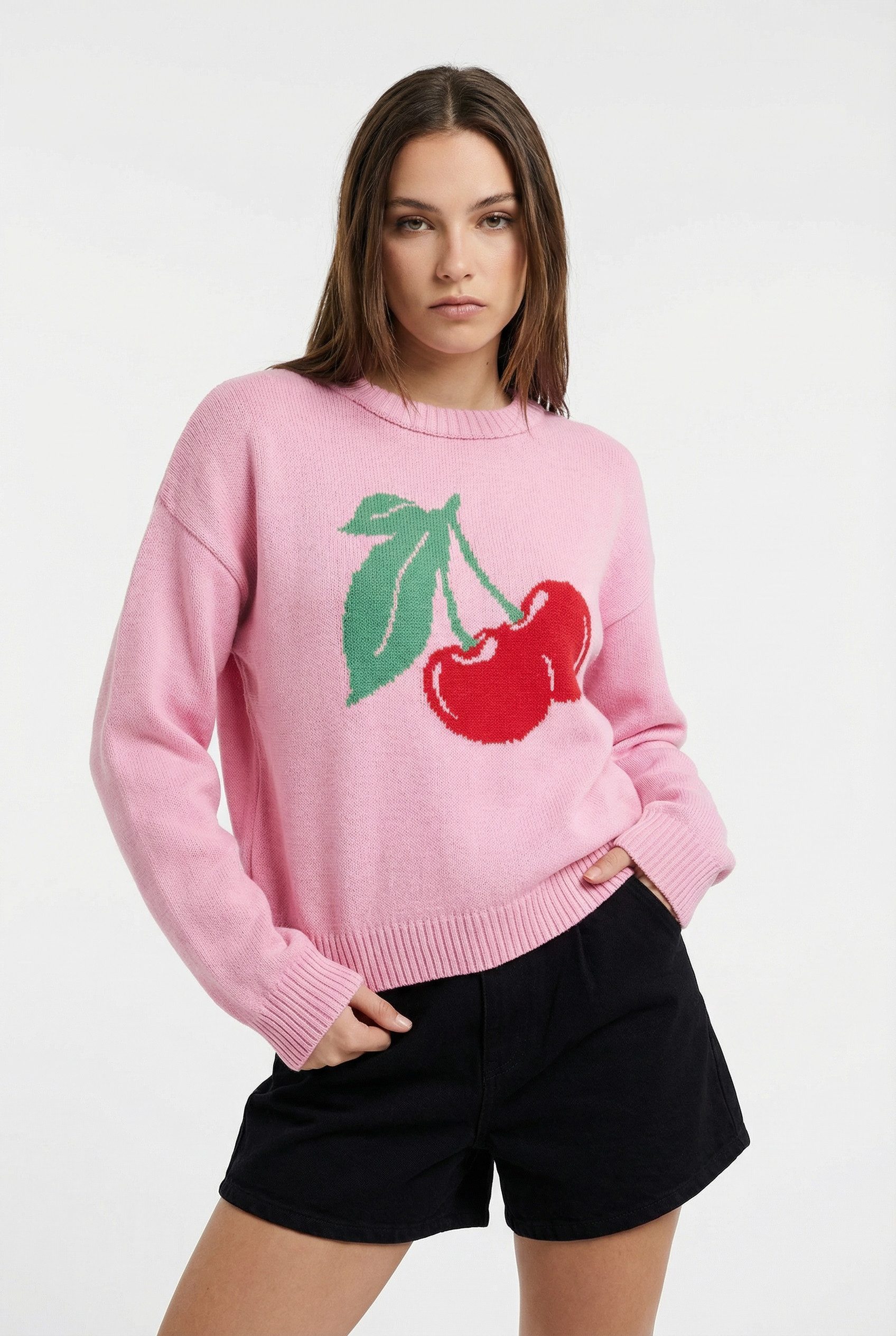 ONLY Strickpullover ONLELISE LS O-NECK KNT Baumwollmischung, Rundhals