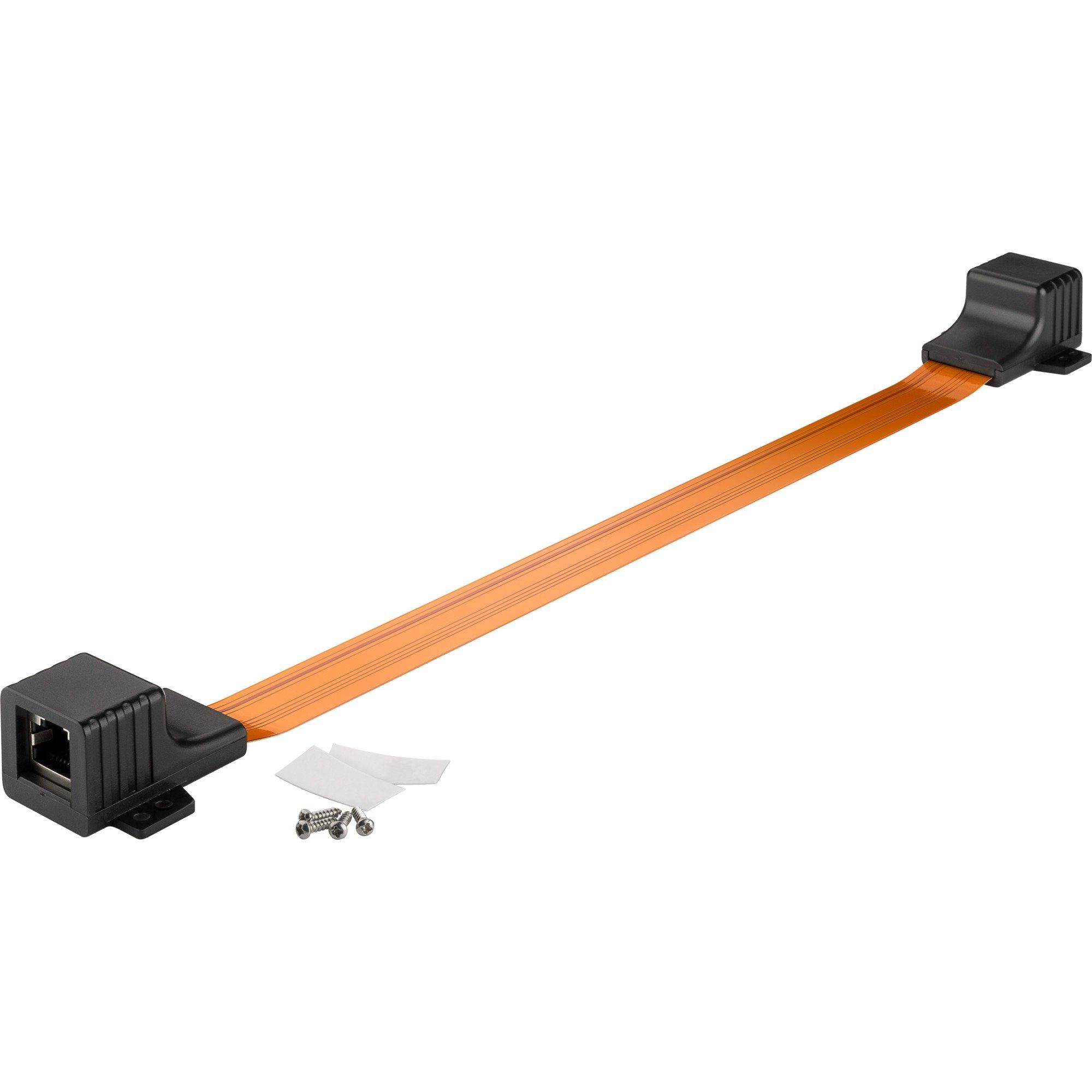 Goobay Fensterdurchführung UltraSlim, RJ45 LANKabel, Kabellänge 30 cm