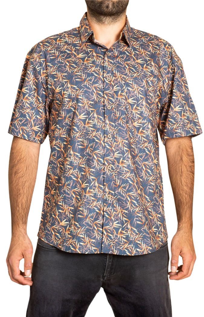 PANASIAM Hawaiihemd Herren Freizeithemd in tropisch buntem Design aus 100 % Baumwolle leichtes Kurzarmhemd für den Sommer bequem und luftig