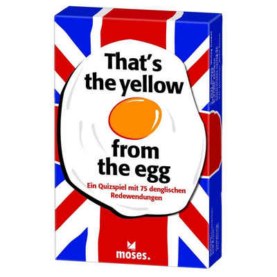 Moses. Verlag Spiel, Familienspiel MOS90386 - Thats the yellow from the egg DE, Familienspiel