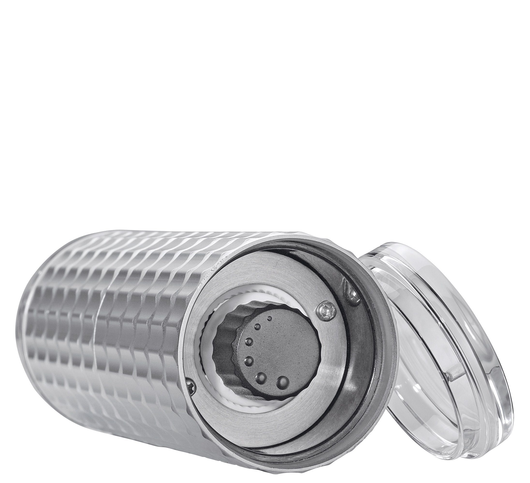 Cilio Salz-/Pfeffermühle Gewürzmühle Pfeffermühle Salzmühle Kräutermühle Cilio PISA silber mechanisch manuell