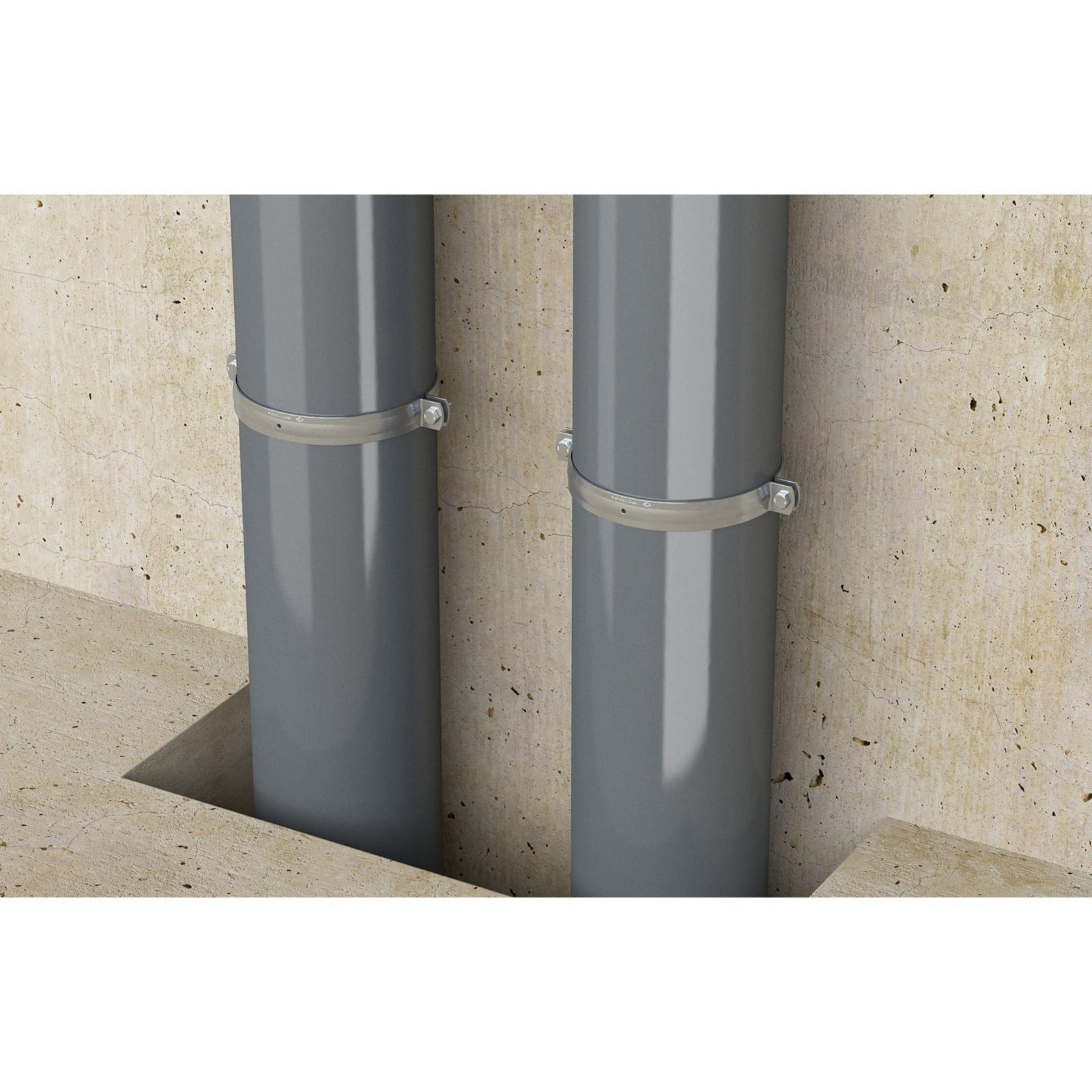 Fischer Dichtschelle Fischer Massivrohrschelle FRSMN 199-205 M12/M16 (10 Stk) - 570131