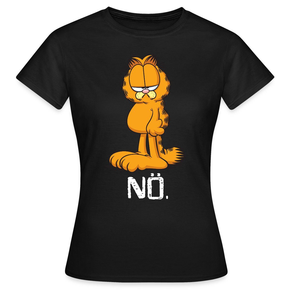 Spreadshirt T-Shirt Garfield Nö Nein Kein Bock Lustig Frauen T-Shirt (1-tlg günstig online kaufen