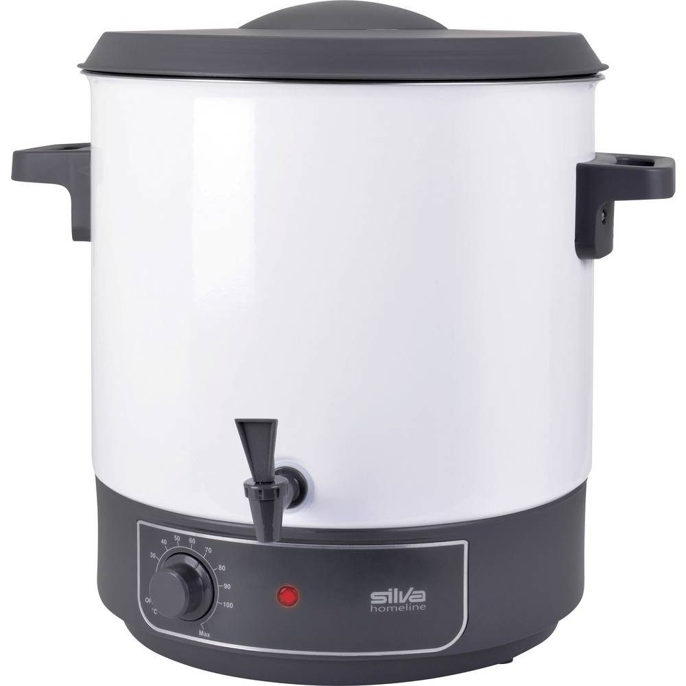 Silva Dampfgarer HG-E 290 Einkoch-/Heißgetränkeautomat Überhitzungsschutz, mit, Überhitzungsschutz, mit Tragegriff, mit Zapfhahn, stufenloser Temperat