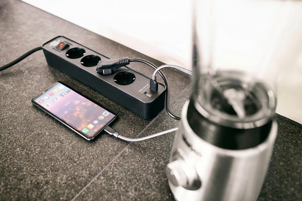 Brennenstuhl Steckdosenleiste (Ein- / Ausschalter, USB-Anschlüsse), mit USB-Ladefunktion – Bild 2 von 4