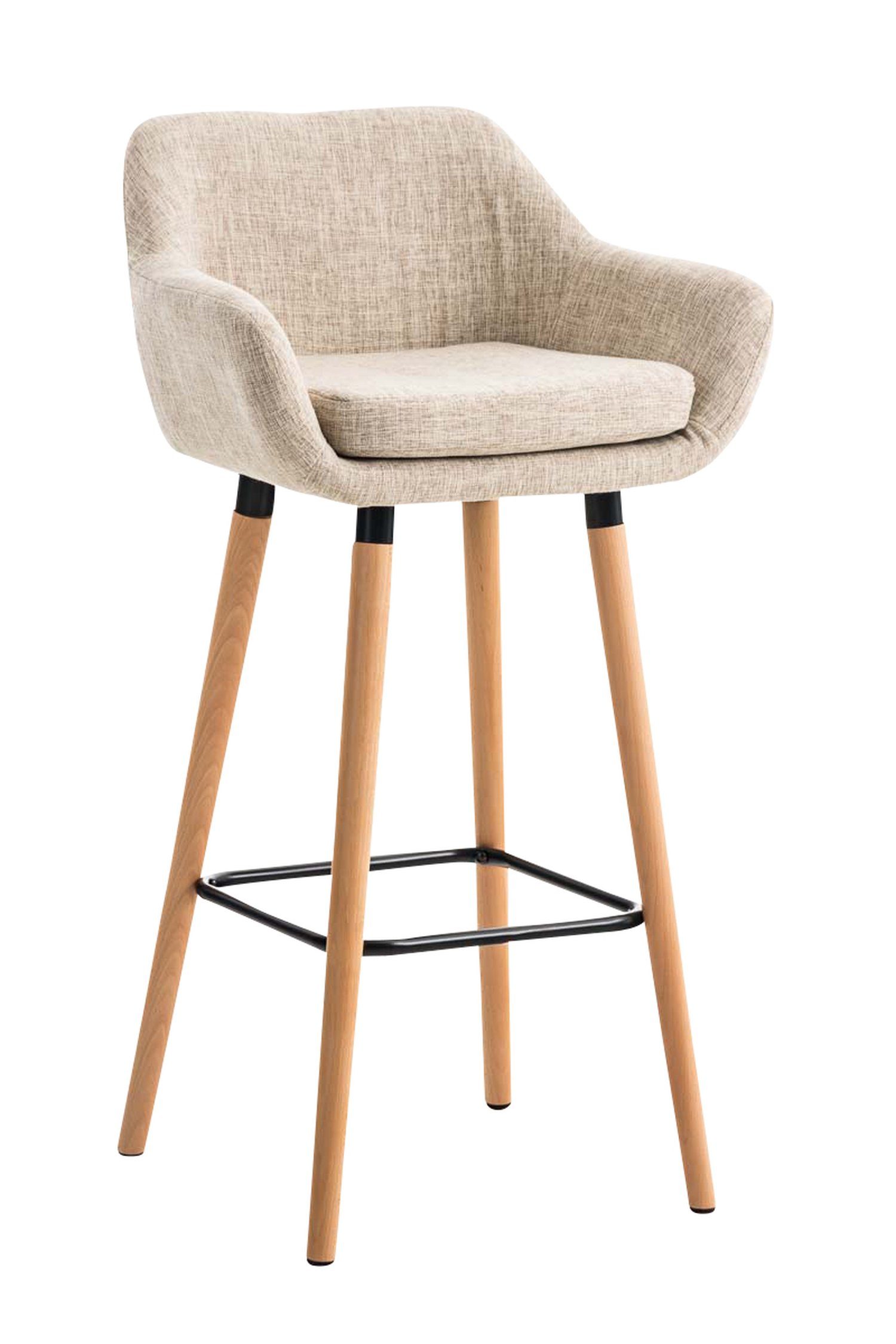 Barhocker Grande mit bequemer Rückenlehne und angenehmer Fußstütze
