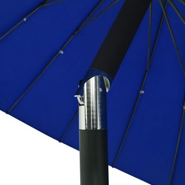 furnicato Sonnenschirm mit Aluminium-Mast 270 cm Azurblau