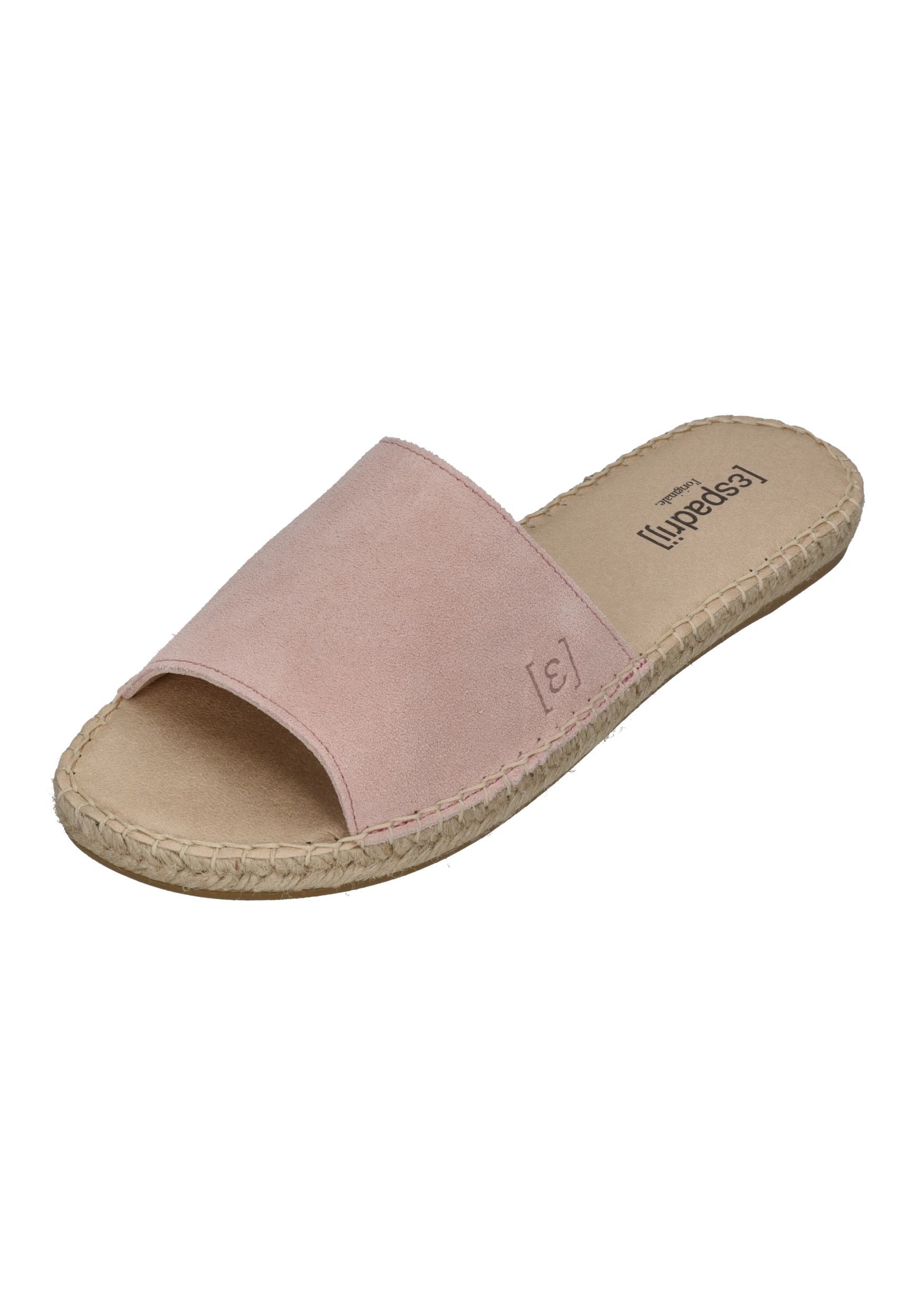 espadrij l´originale PLAGE VELOUR Pantolette Rose