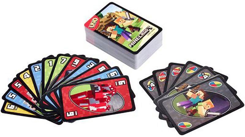 Mattel games Spielesammlung Mattel games Spiel, Familienspiel UNO Minecraft