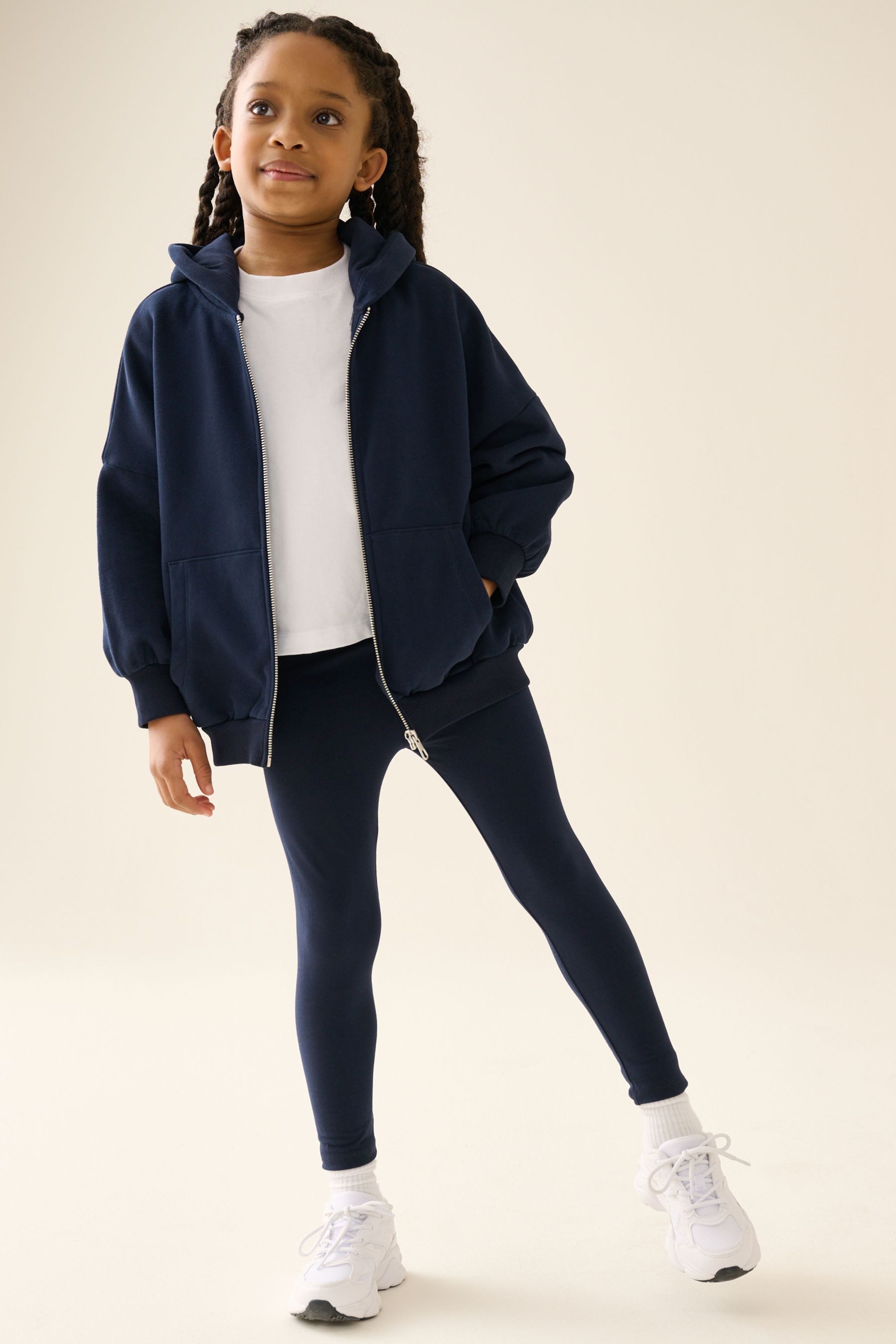 Next Top & Leggings Kapuzenjacke und Leggings im Set (2-tlg)