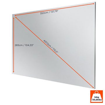 Celexon Expert PureWhite Rahmenleinwand (350 x 265cm, 4:3, Gain 1,2)