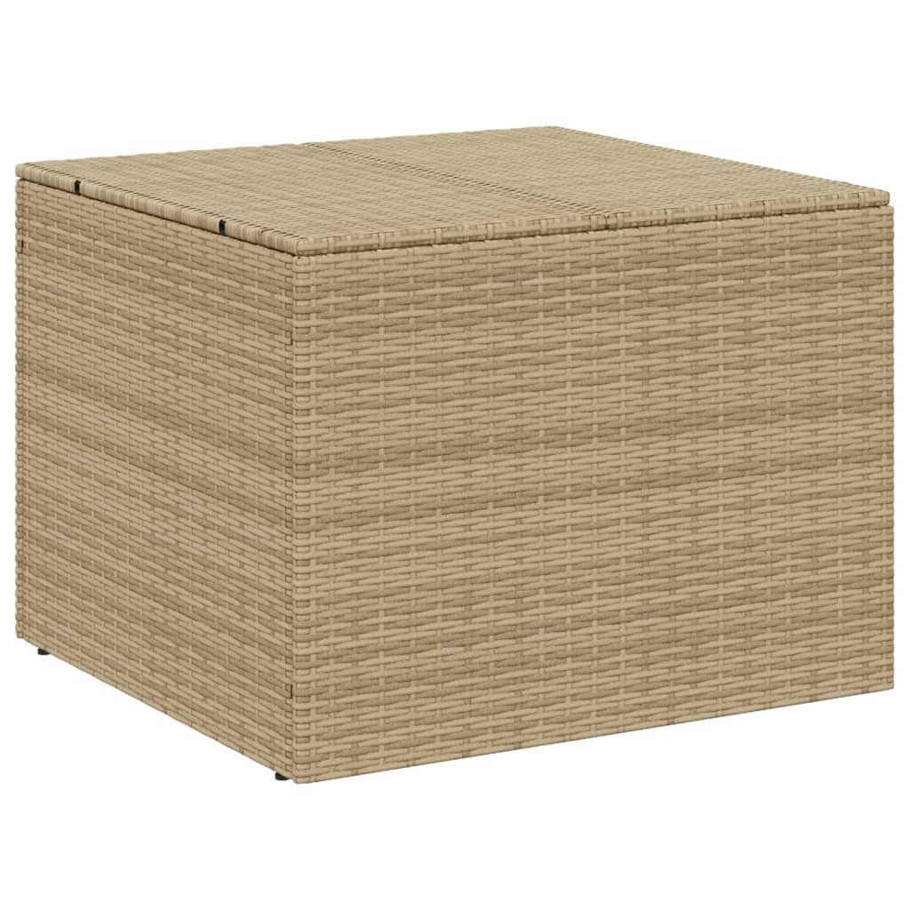 furnicato Gartenbox Gartentruhe Beige 291L Poly Rattan