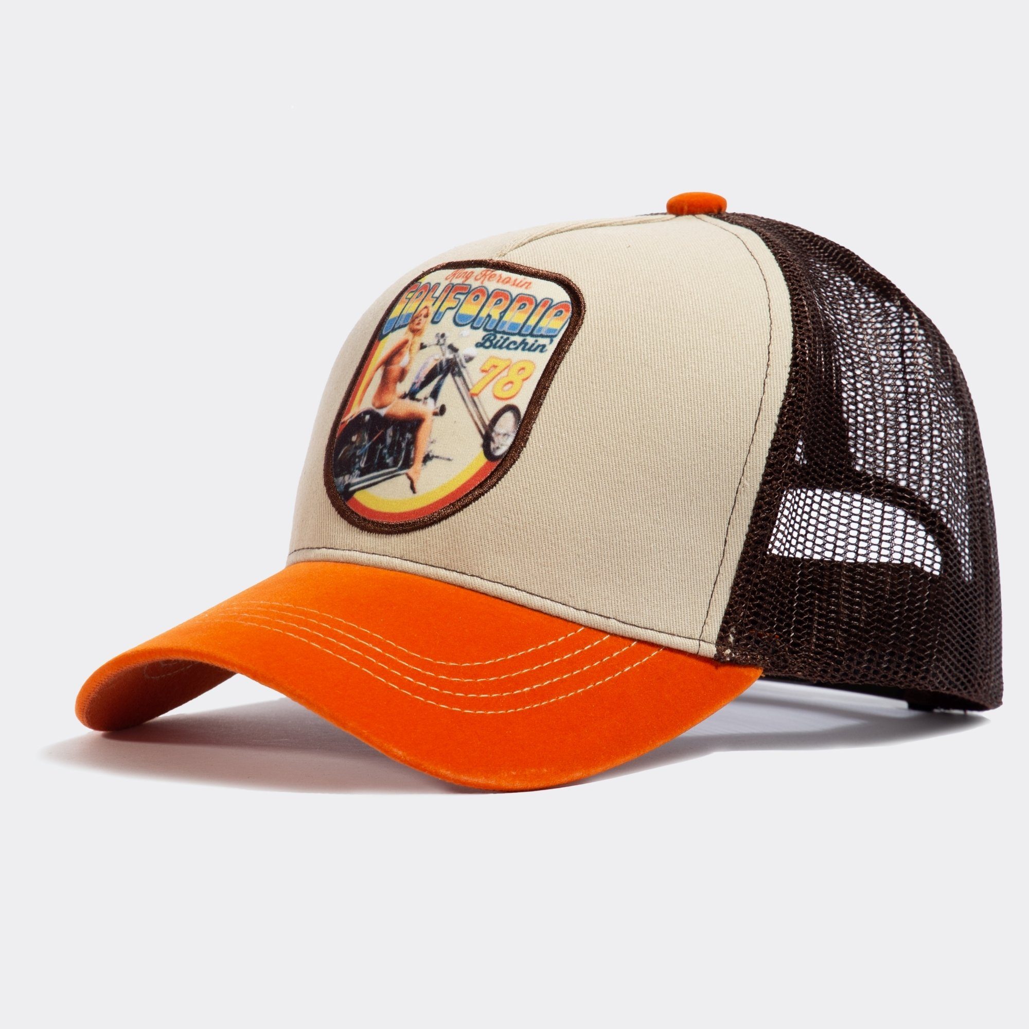 KingKerosin Trucker Cap California (1-St) mit sexy Patch