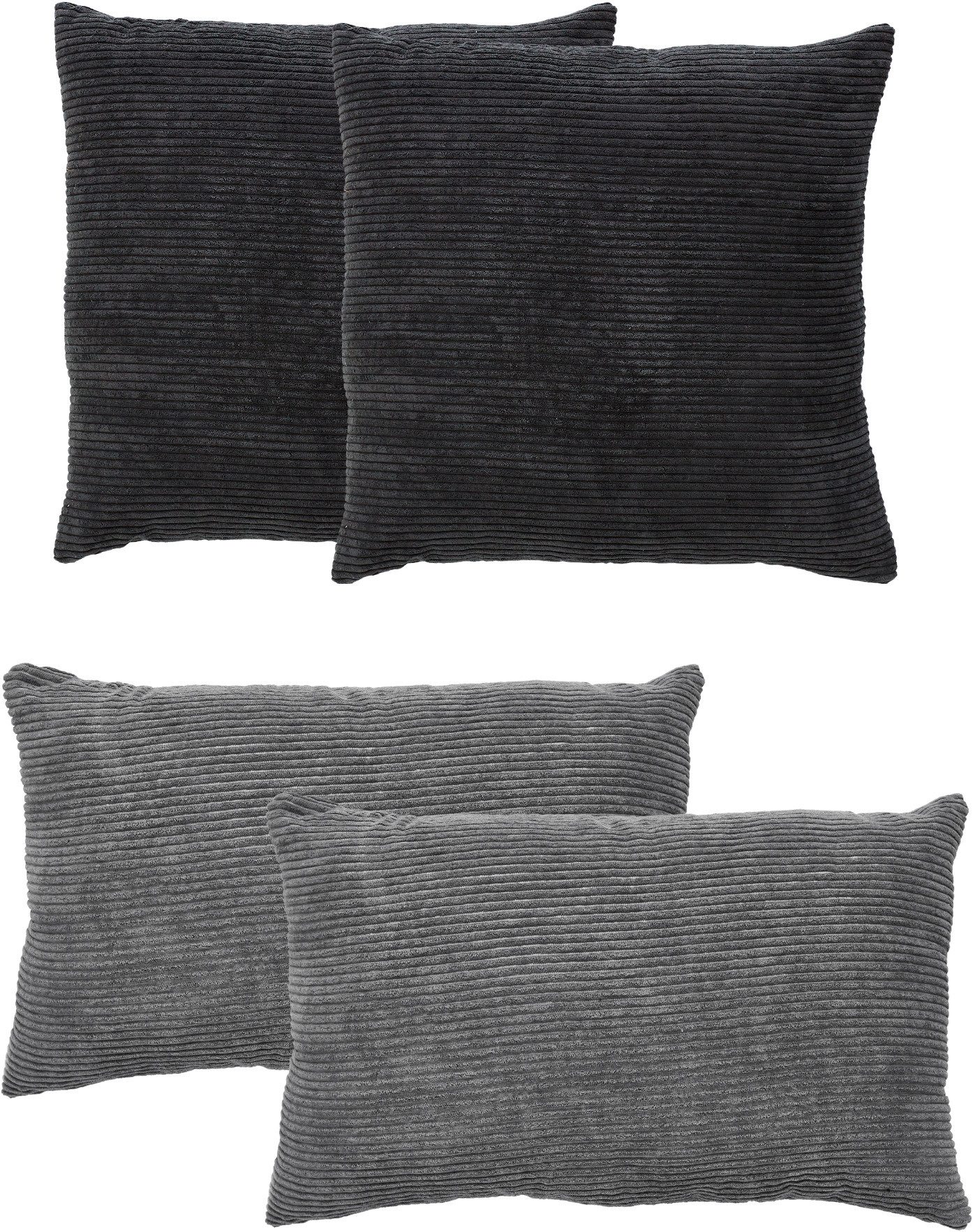 Andiamo Dekokissen Cord Kissen Emy, 4er Set, Kissenhülle mit Füllung, Sofak günstig online kaufen