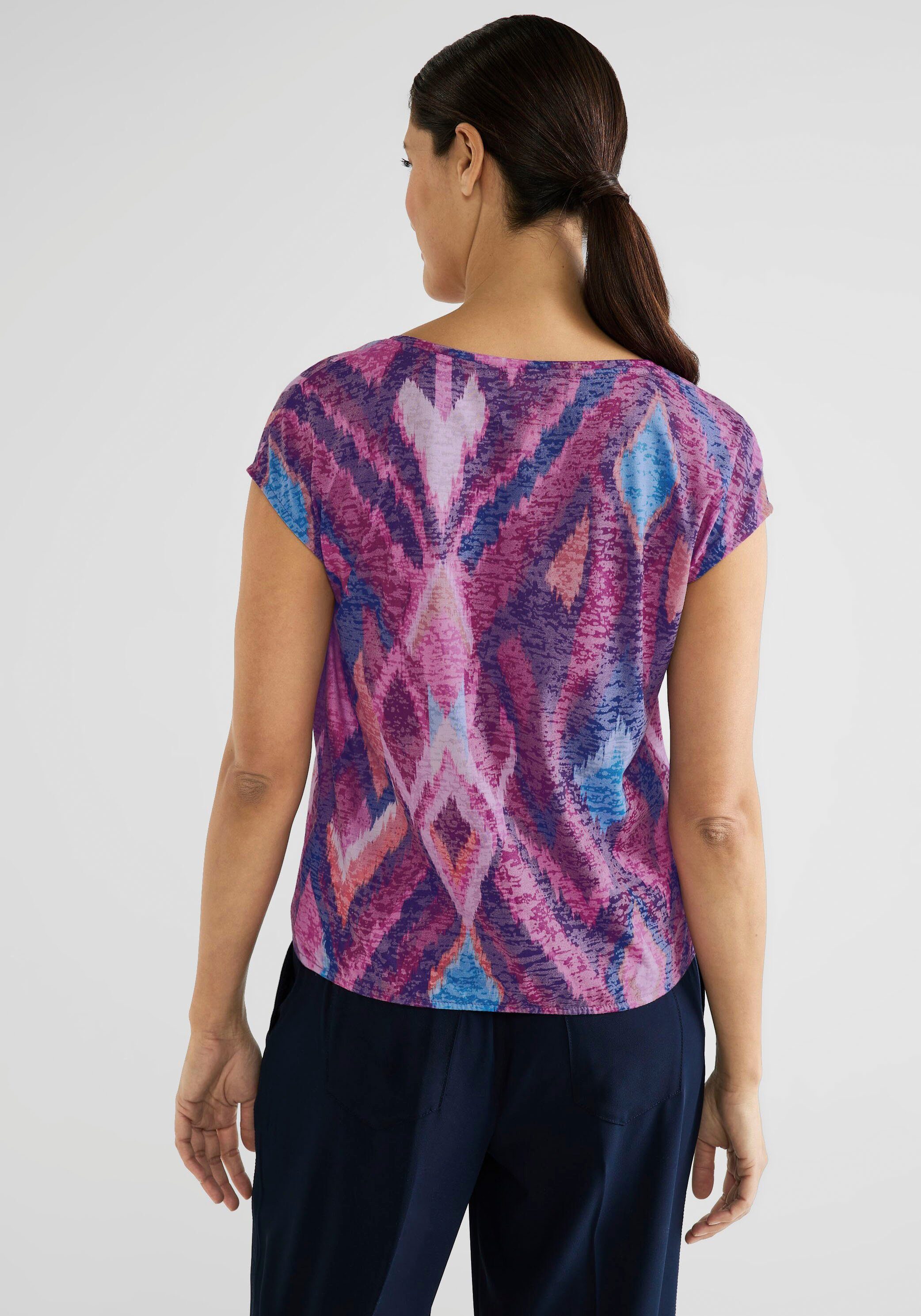 STREET ONE Shirttop mit Ikat Print