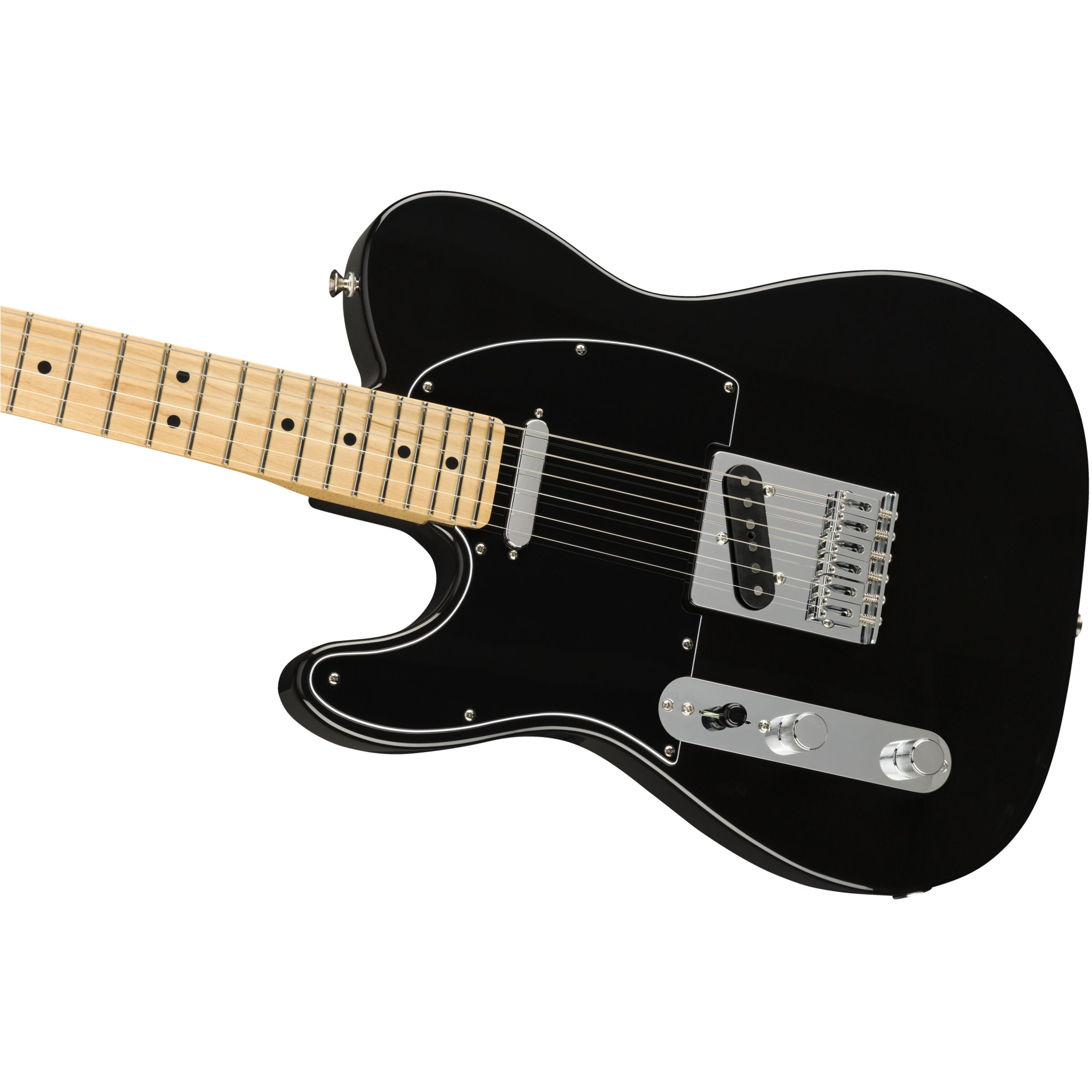 Telecaster Black E-Gitarre für MN Linkshänder - Lefthand Fender Player Spielzeug-Musikinstrument,