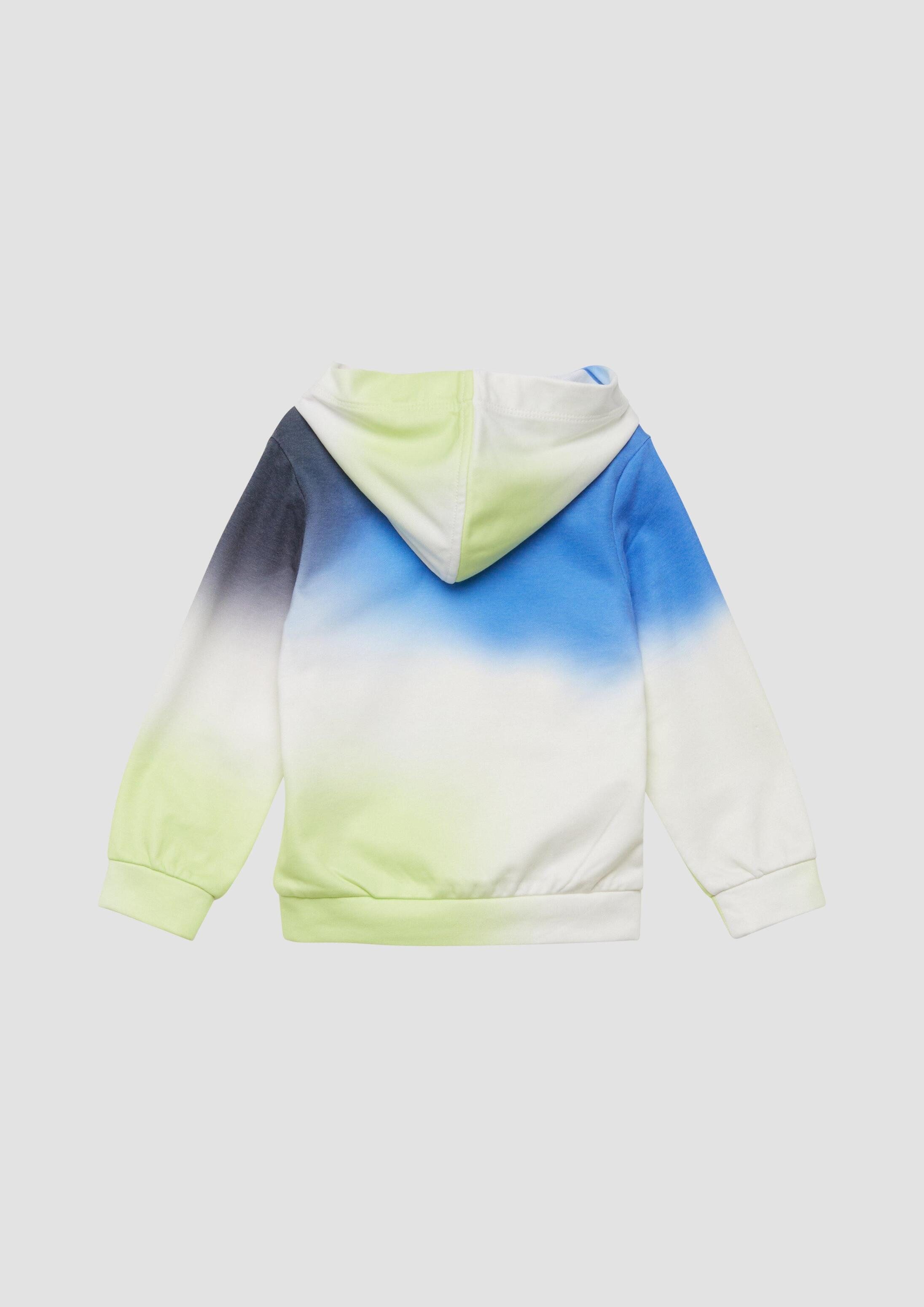 s.Oliver Sweatshirt Sweatshirt Sweatshirt mit Farbverlauf und Kapuze
