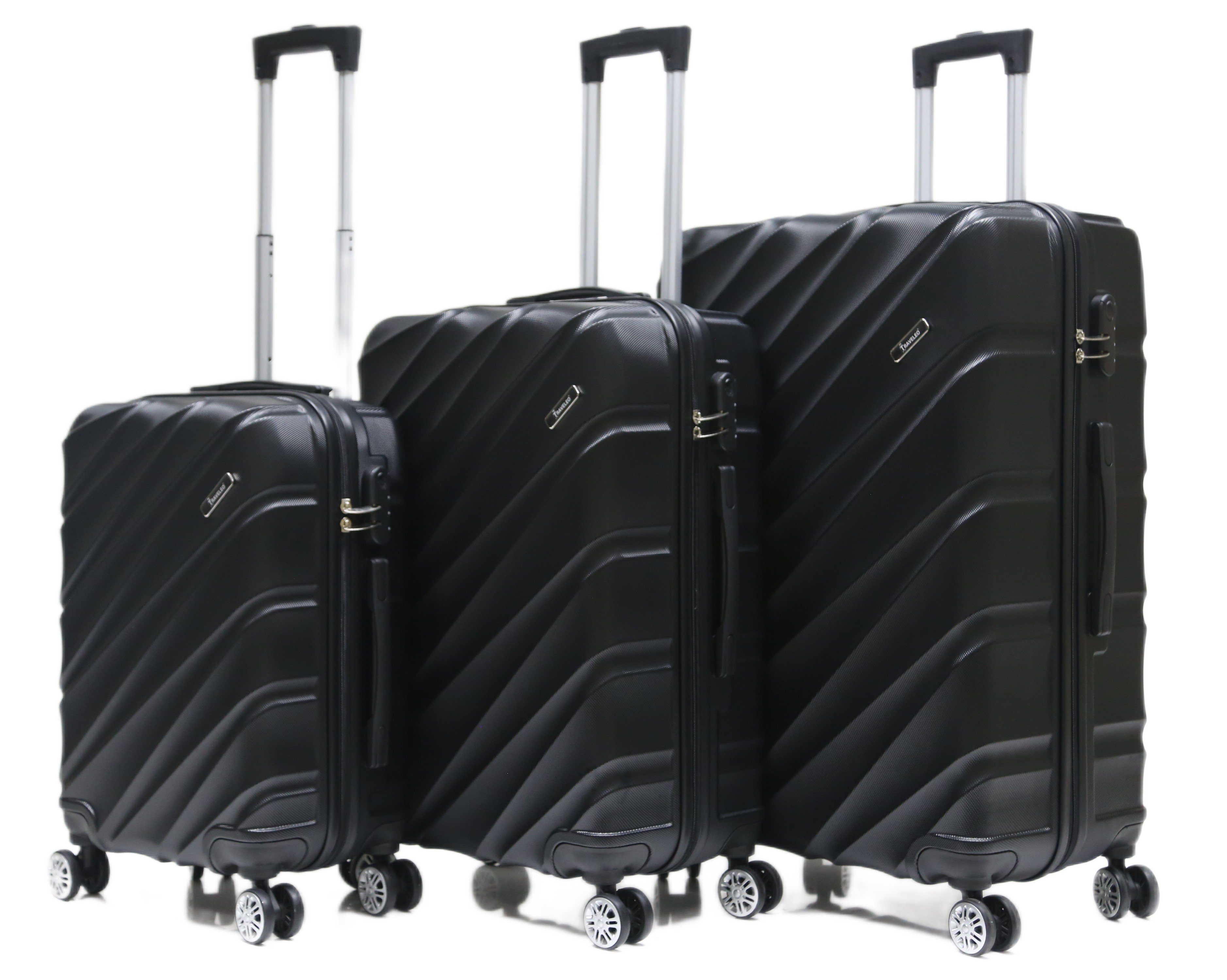 Kofferset Rungassi Hartschalenkoffer Trolley Reisekoffer Koffer Set CF-ABS05