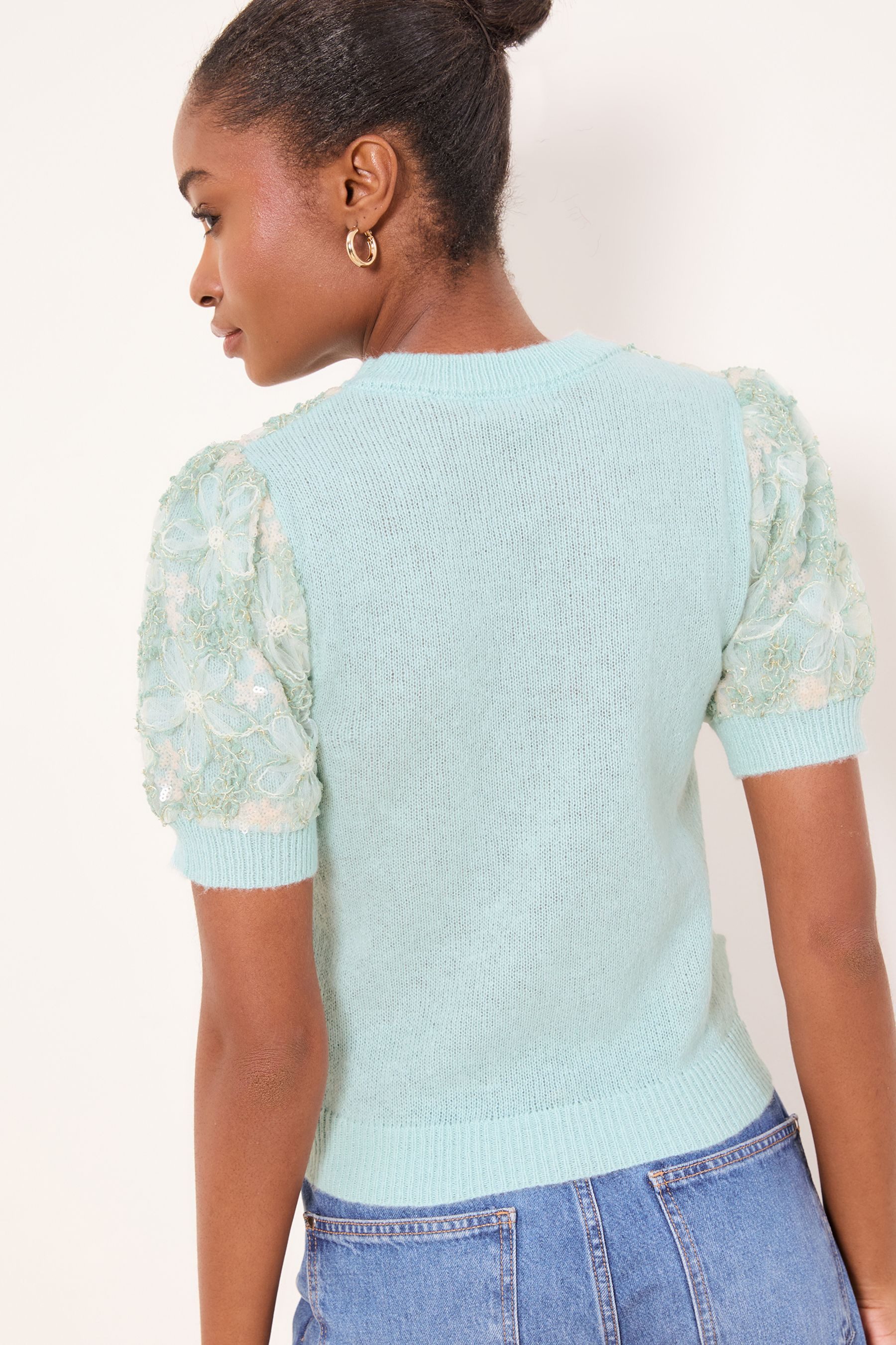 LIPSY Rundhalspullover Lipsy Strickpullover mit kurzen Ärmeln, Regular (1-t günstig online kaufen