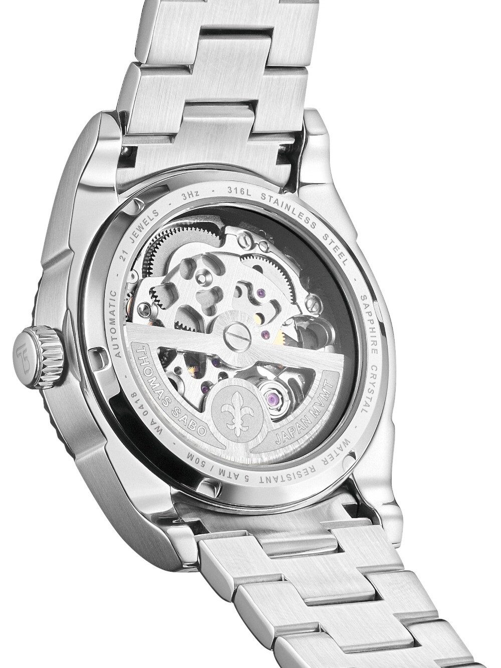 THOMAS SABO Automatikuhr Thomas Sabo WA0418-201-204 Damenuhr Rebel Pink Automatik 36mm 5ATM Thomas Sabo WA0418-201-204 Damenuhr Rebel Pink Automatik 36mm 5ATM