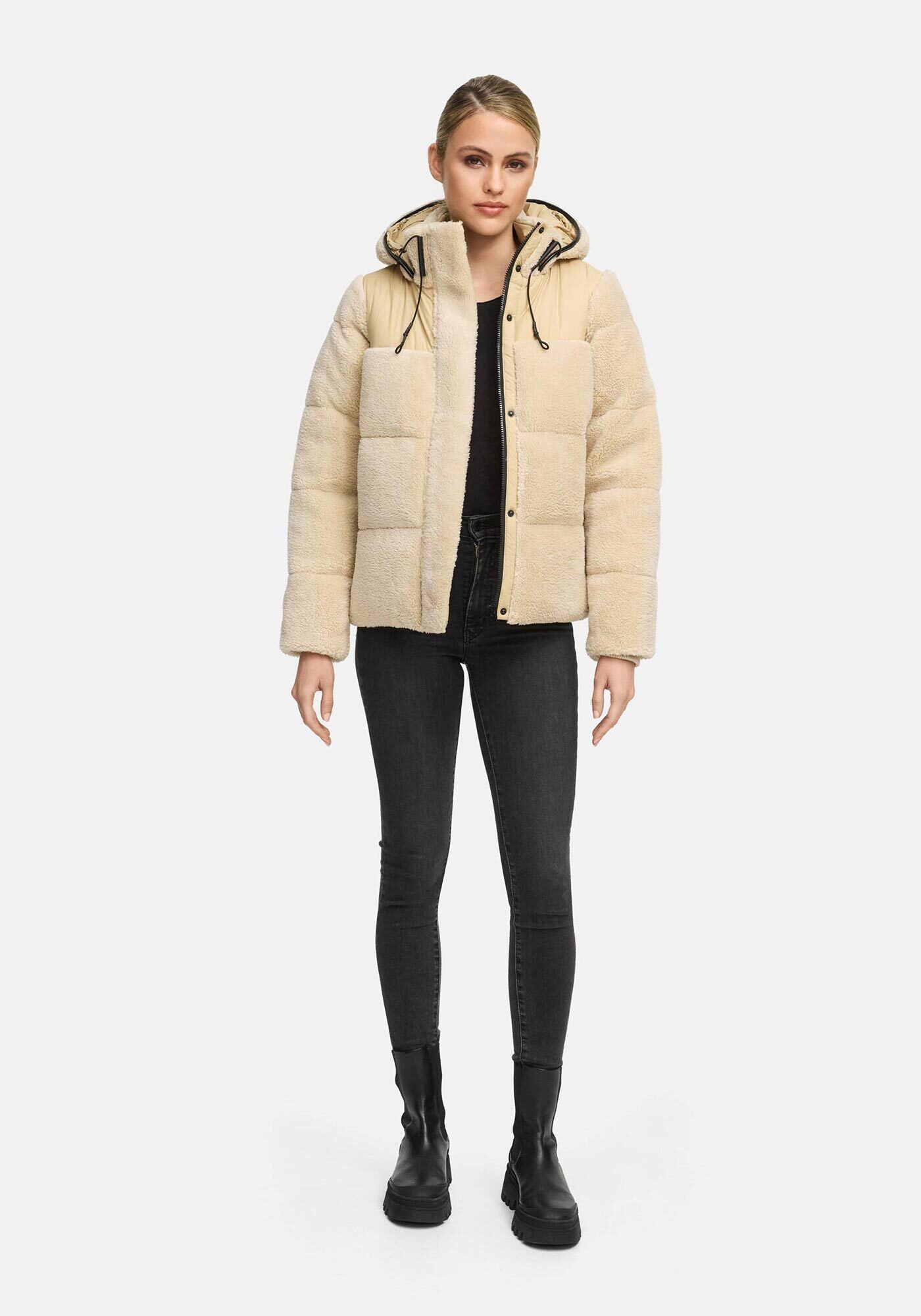 Marikoo Winterjacke Kaguraa warme Teddyfell Sherpa günstig online kaufen