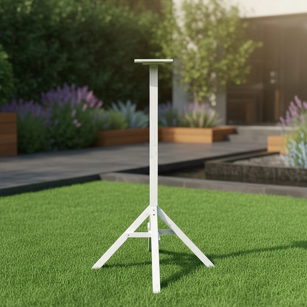 Feel2Home Vogelhausständer Vogelhausständer Holz Ständer Weiß 1,05M hoch Fu günstig online kaufen