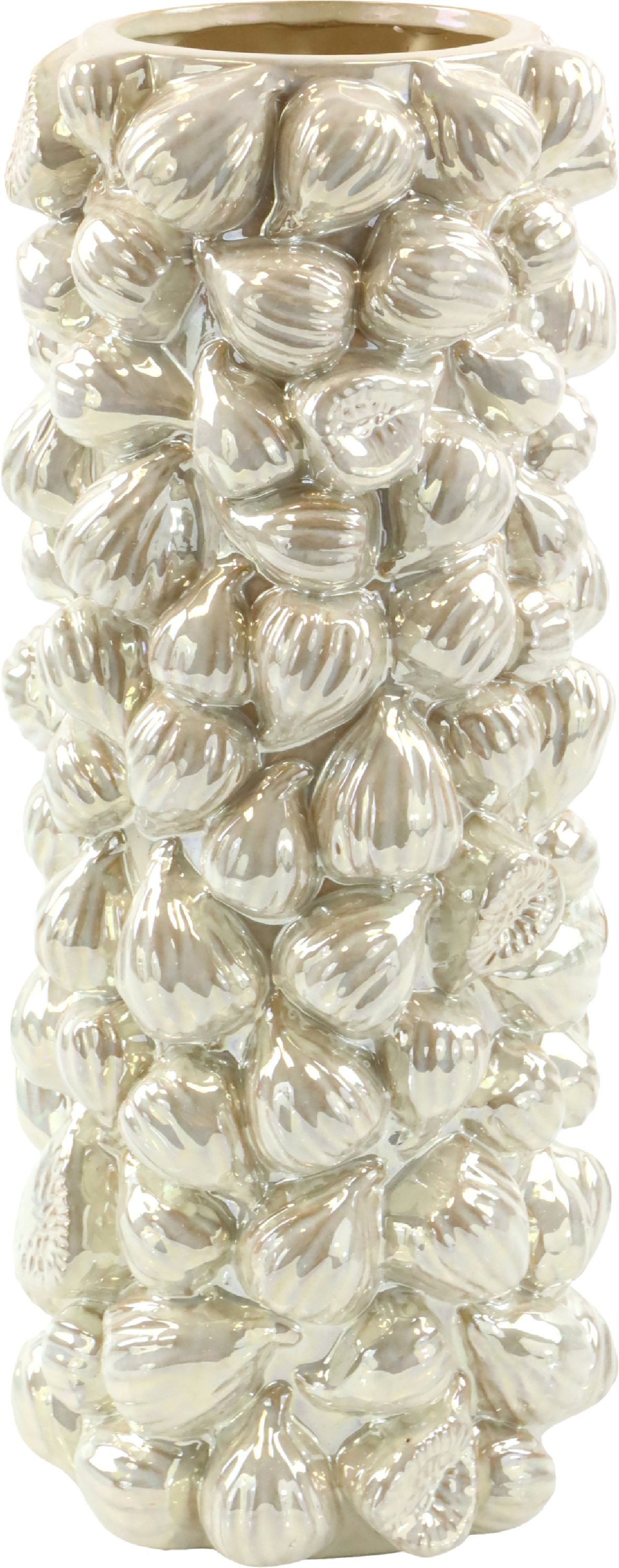 FURNARO Dekovase, plastische Oberflächenstruktur mit hohem Glanz