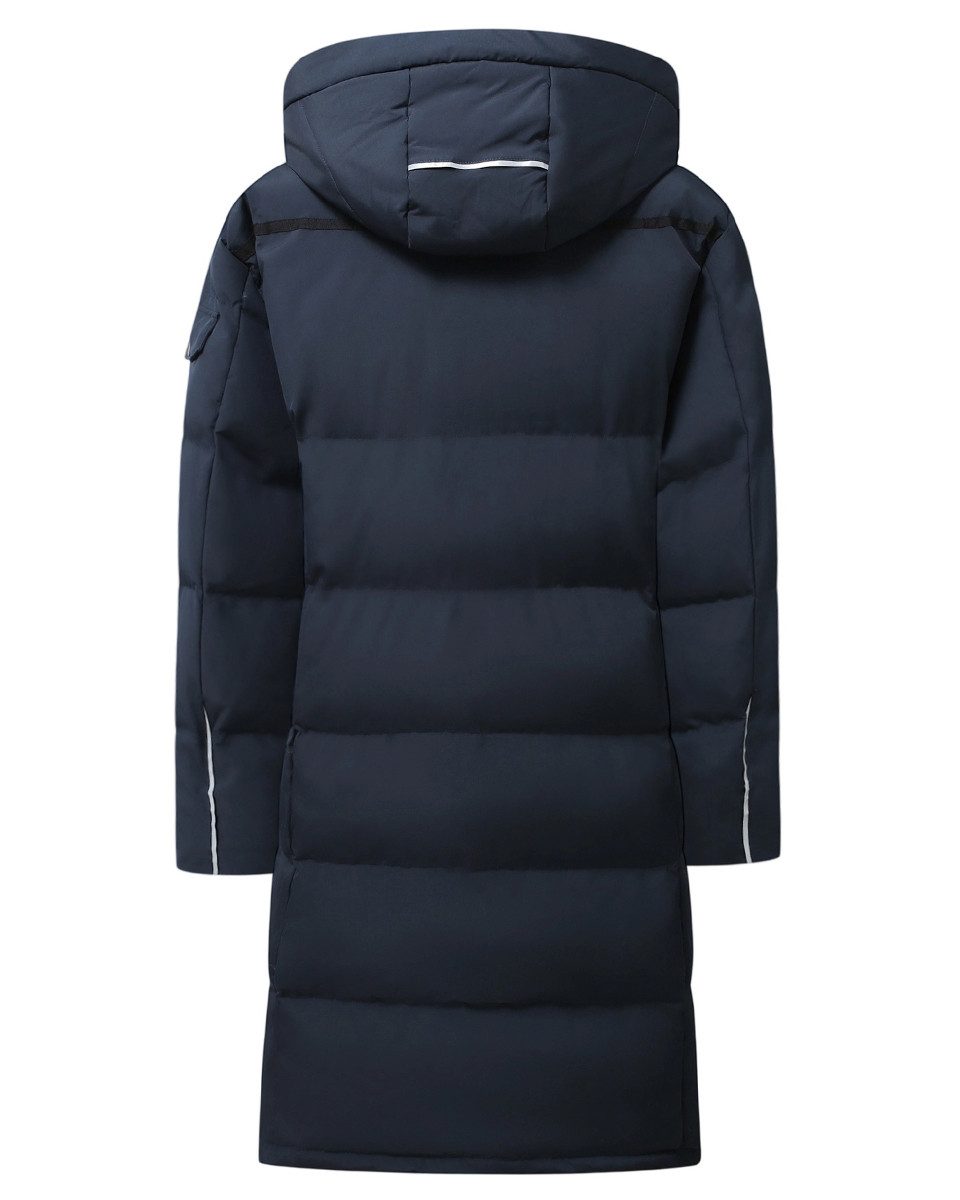 Allthemen Steppmantel mit Kapuze Herren Langmantel warmer Winterparka günstig online kaufen