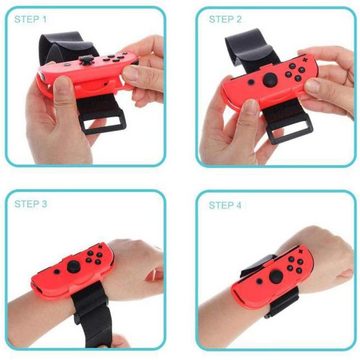 Lubgitsr 2 Stk. Armband für Switch Controller verstellbares Geeignet für Spiele Nintendo-Controller (2 St)