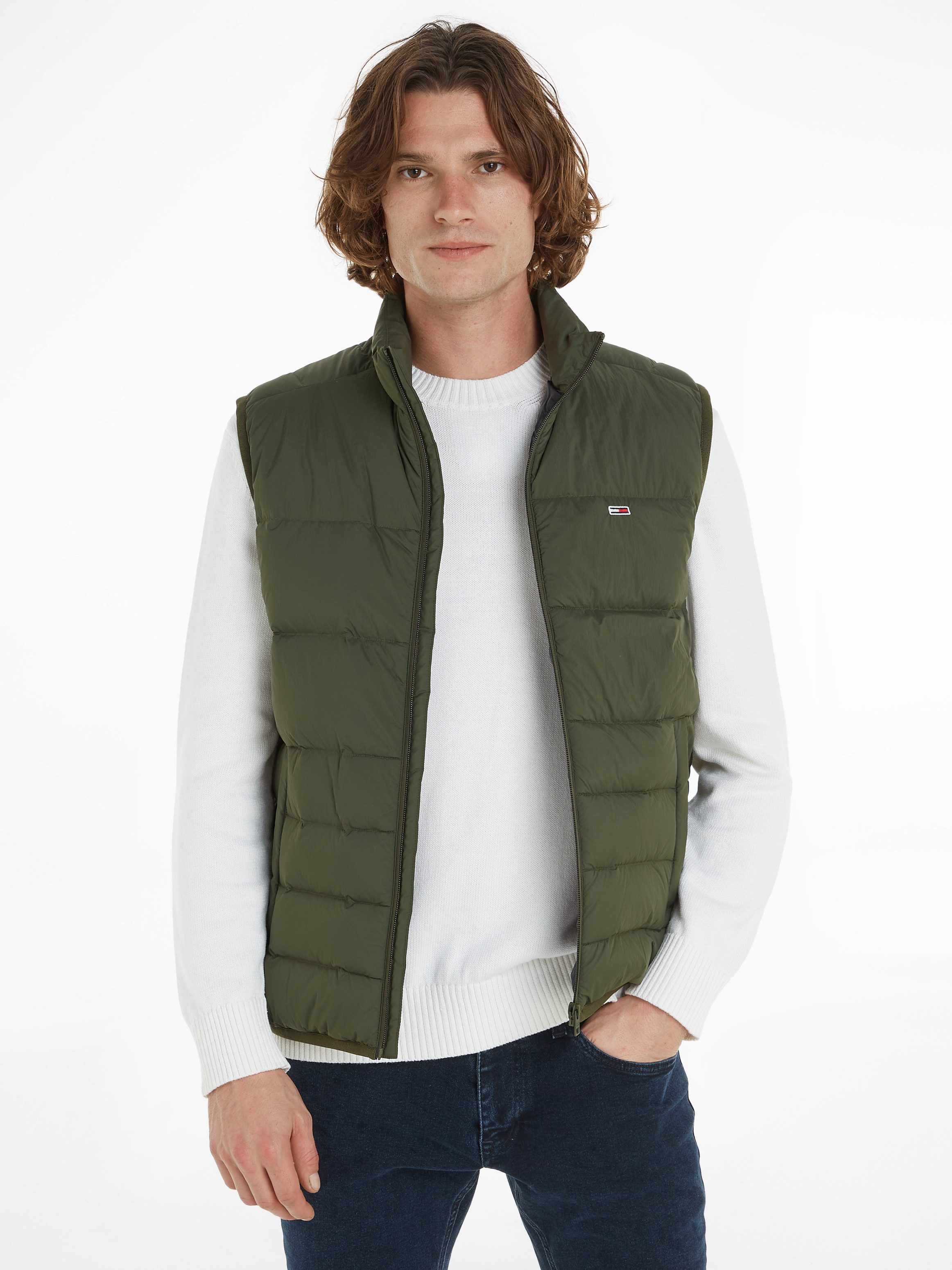 Tommy Jeans Steppweste TJM LIGHT DOWN VEST mit Logostickerei günstig online kaufen