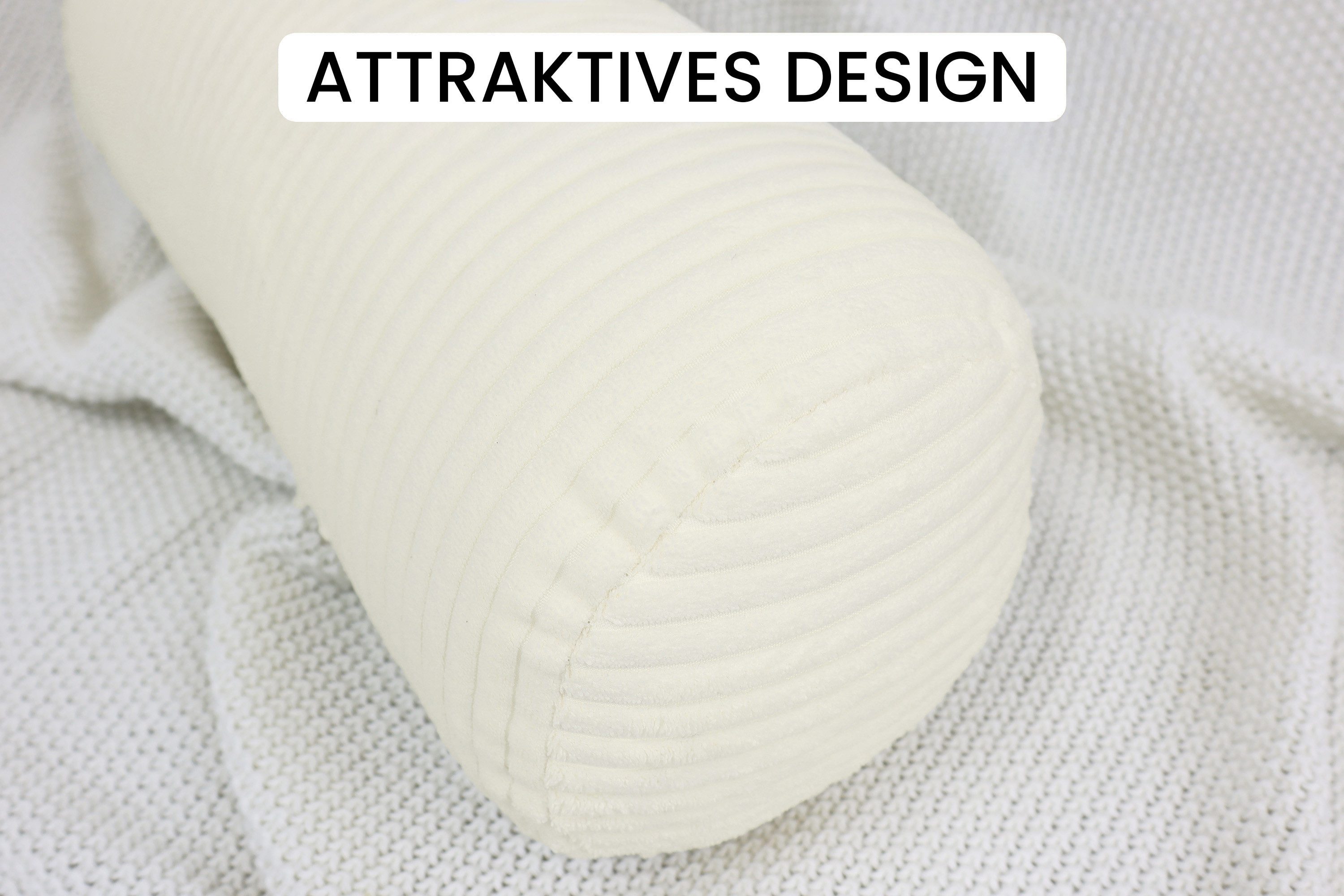 Amilian Nackenrollenbezug 15x40 cm - Ersatzbezug für Nackenrolle, Bettrolle günstig online kaufen