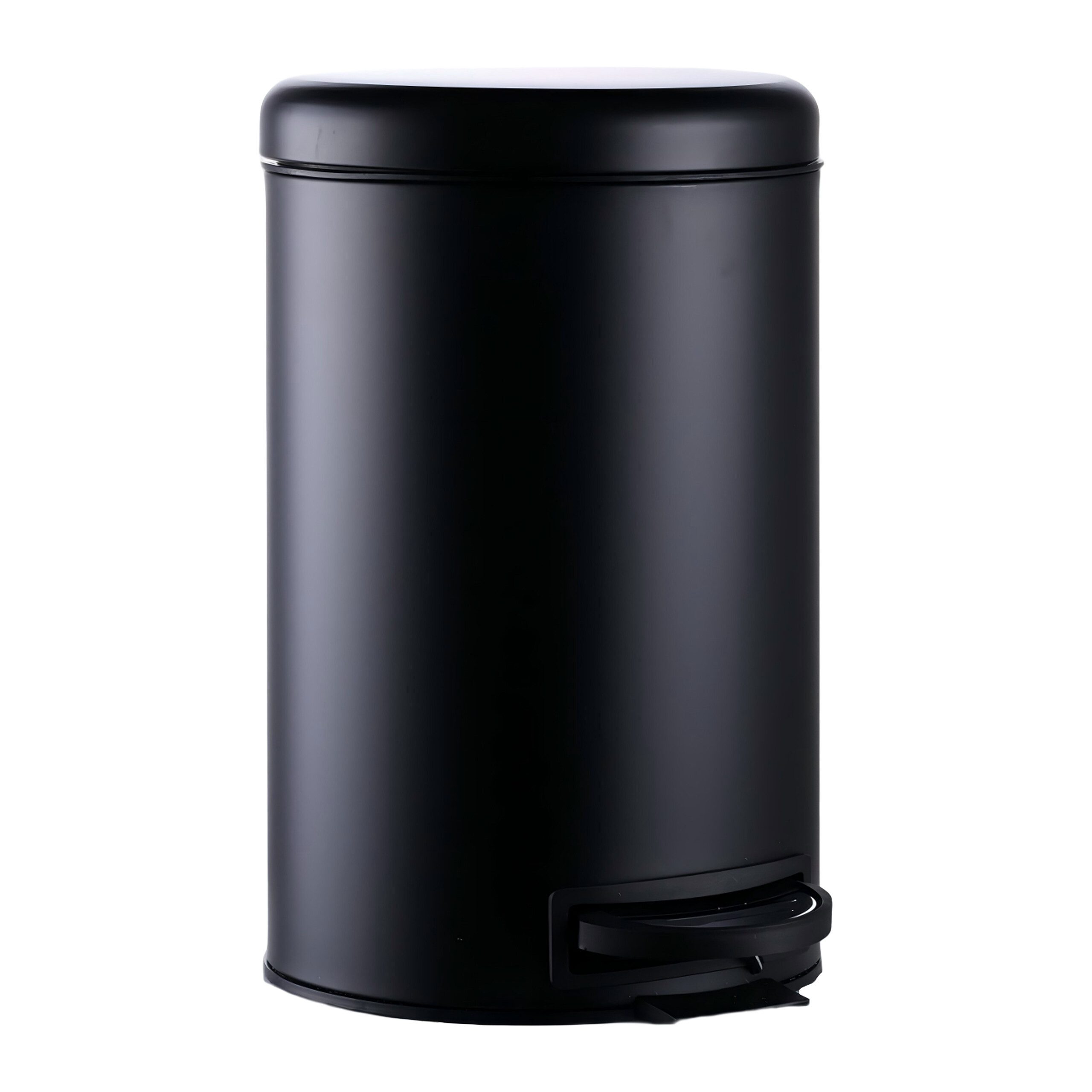 relaxdays Mülleimer 12 Liter, schwarz