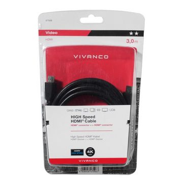 Vivanco Audio- & Video-Kabel, HDMI Kabel, HDMI Kabel (300 cm)