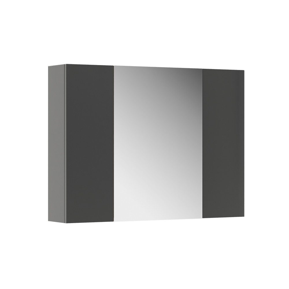 Vicco Badezimmerspiegelschrank Leopold, Anthrazit, 80 x 59.2 cm mit Regalen günstig online kaufen