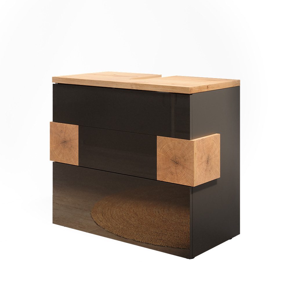 Vicco Waschbeckenunterschrank Eden, Anthrazit/Artisan-Eiche, 70 x 64.5 cm m günstig online kaufen