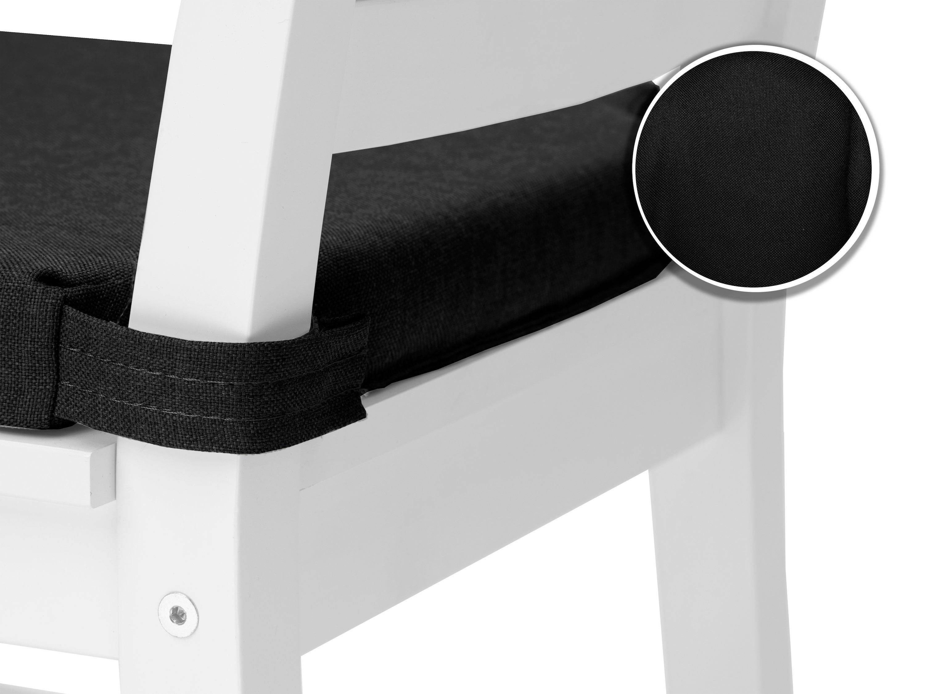 sunnypillow Stuhlkissen 4er Set Kissen Maße: 42 (vorne), 35 (hinten) x 40 x günstig online kaufen