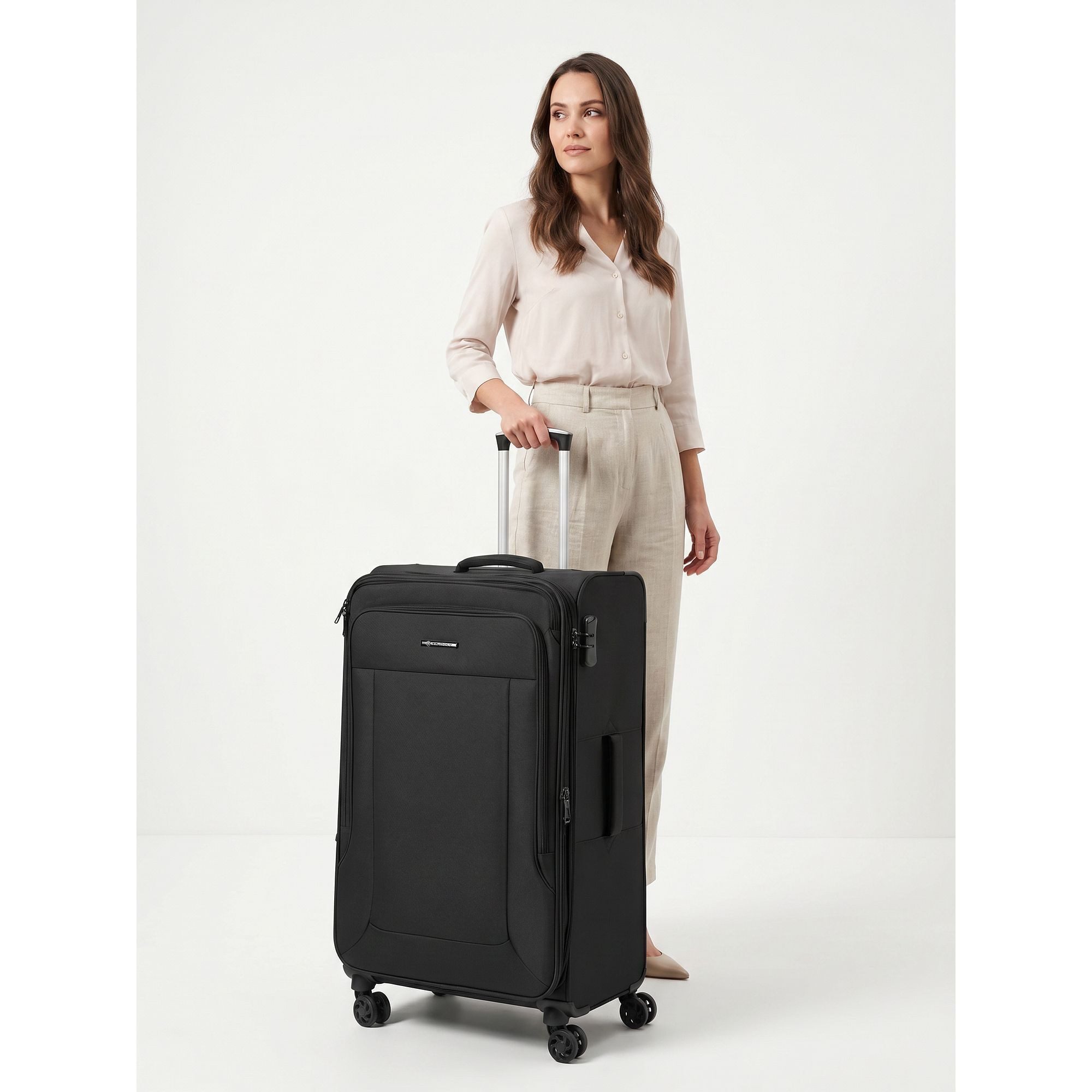 Franky Weichgepäck-Trolley Melbourne 3.0, 4 Rollen, Polyester