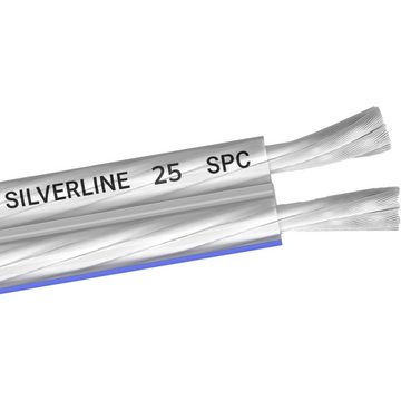Oehlbach Silverline SP-25 Versilbertes Lautsprecherkabel 2x2,5 mm² Audio-Kabel, Terminal, Terminal (400 cm)