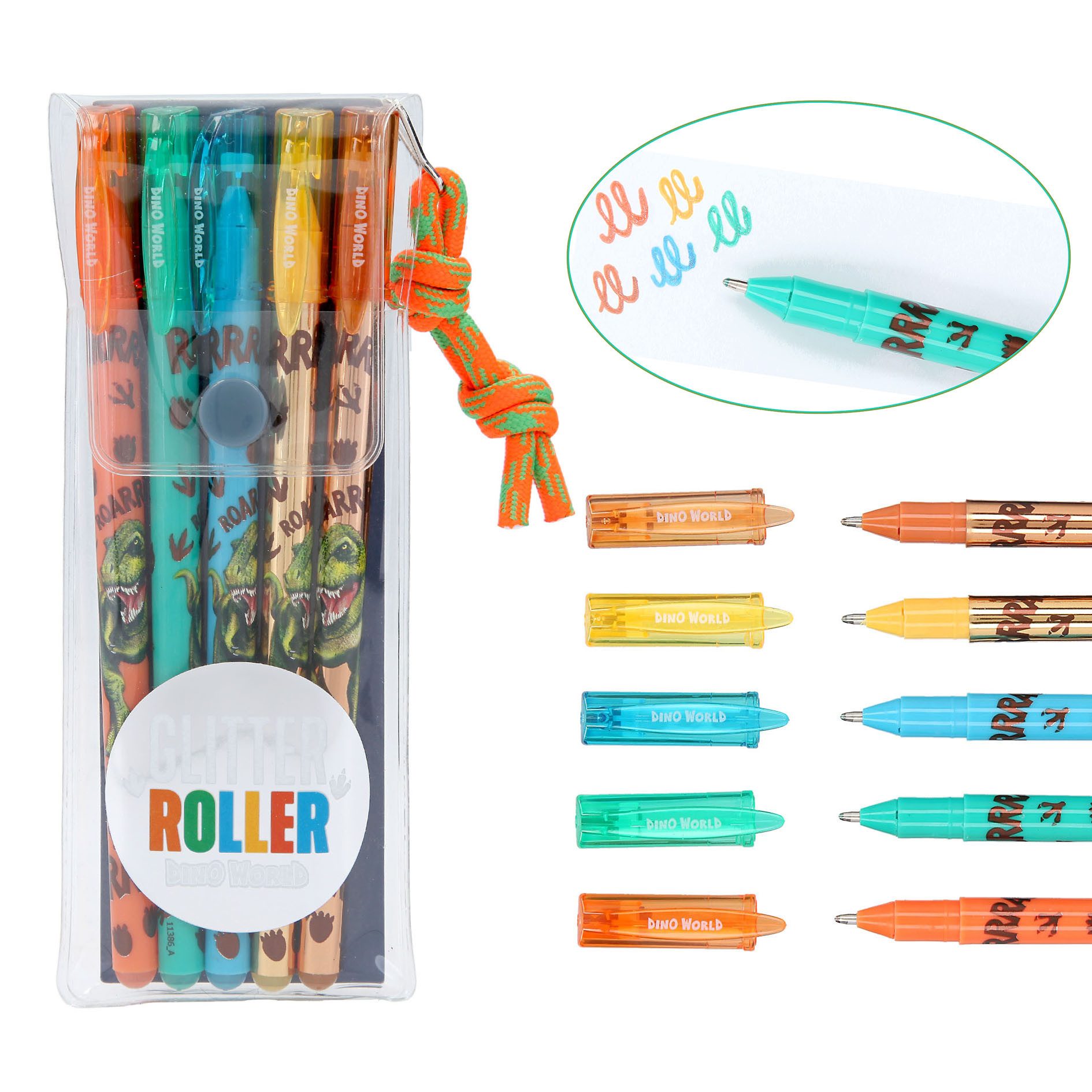 Depesche Gelroller DEPESCHE Gelstifte Glitter Roller Etui 5fach sortiert Etui