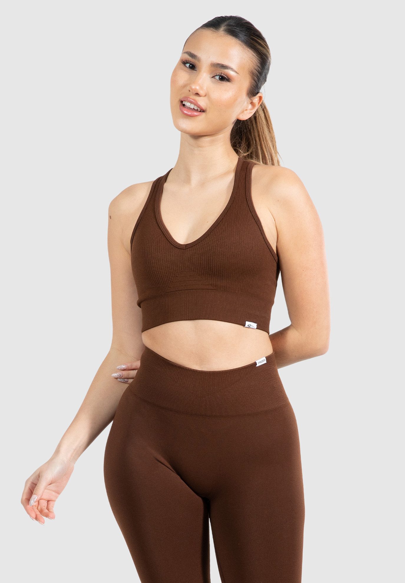 Smilodox Sport-BH Amaze Pro, Seamless Sport Bra Gerippter Stoff Fitness Yog günstig online kaufen