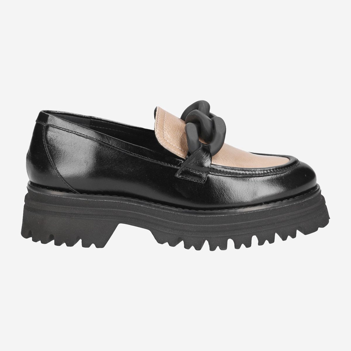 Maripé VITA NERO, Slipper & Mokassin in Schwarz, kombiniert für Damen Slipper